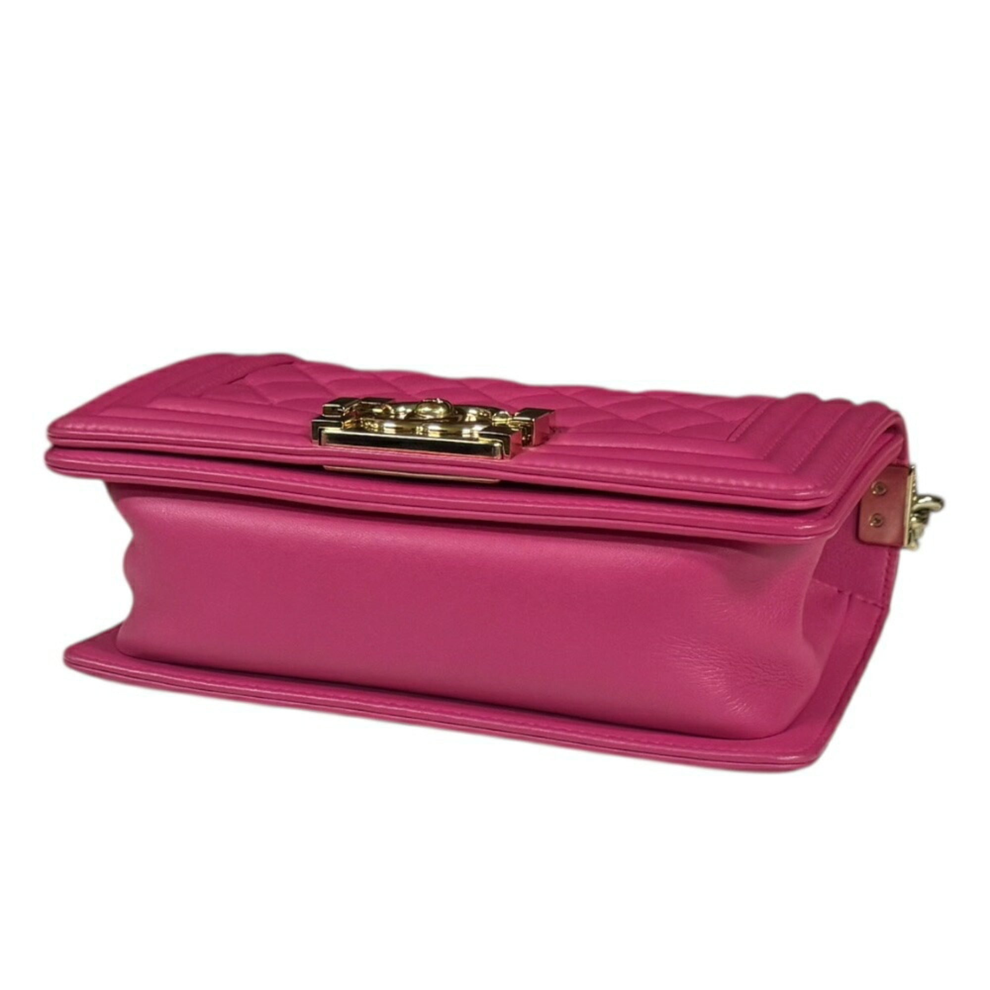 Chanel Pink Leather Shoulder Bag