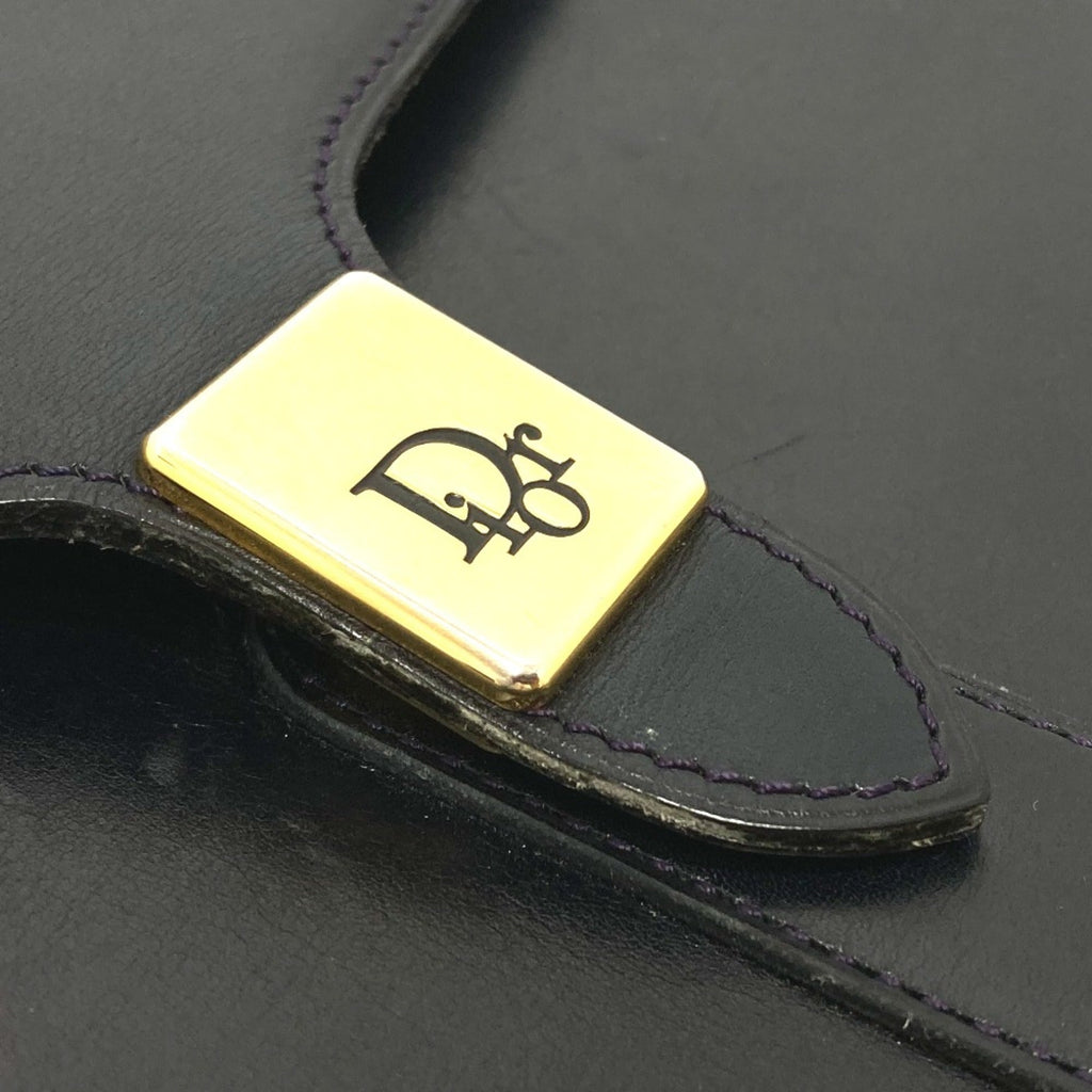 Christian Dior Navy Leather Shoulder Bag (Pre-Owned)