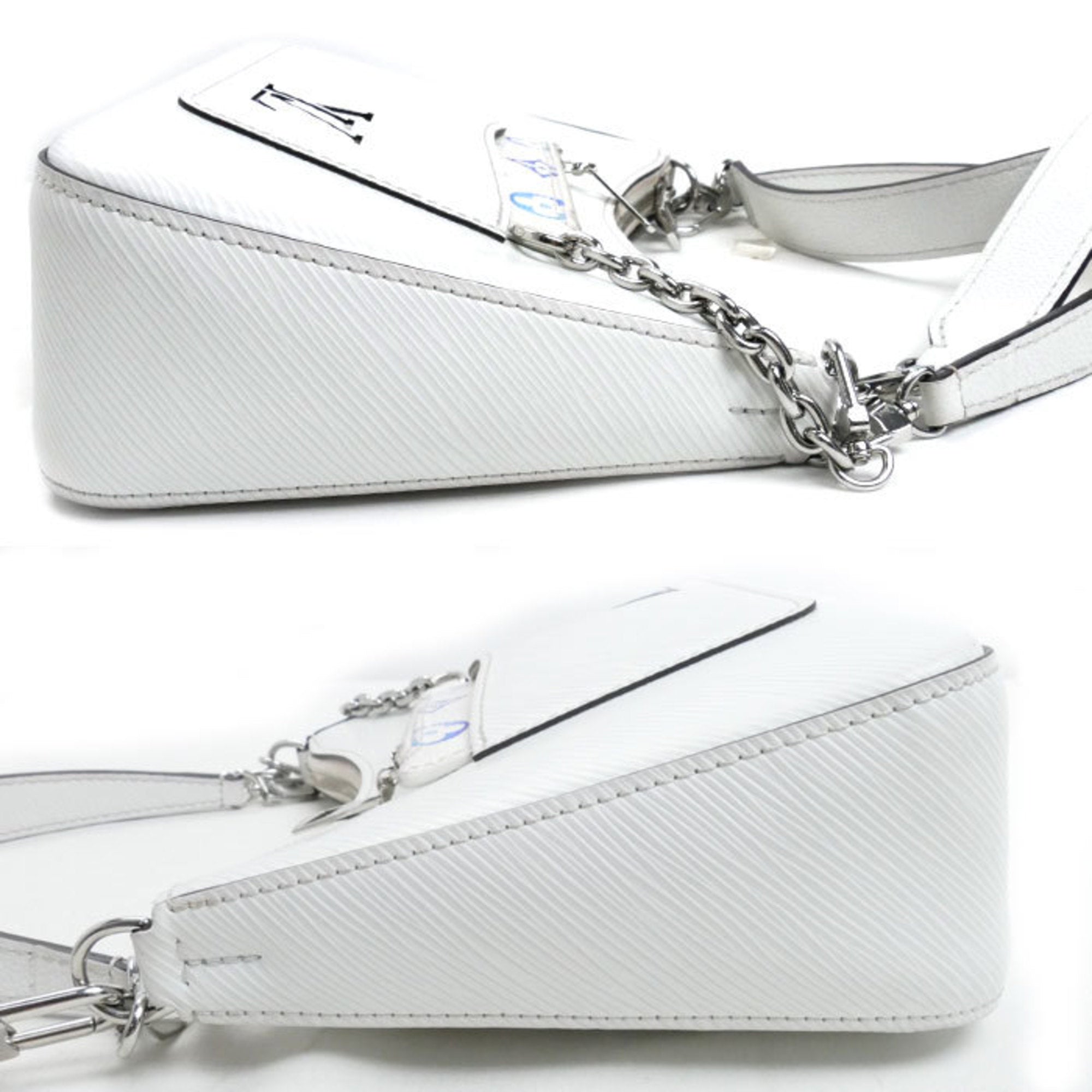 Louis Vuitton White Epi Leather Shoulder Bag