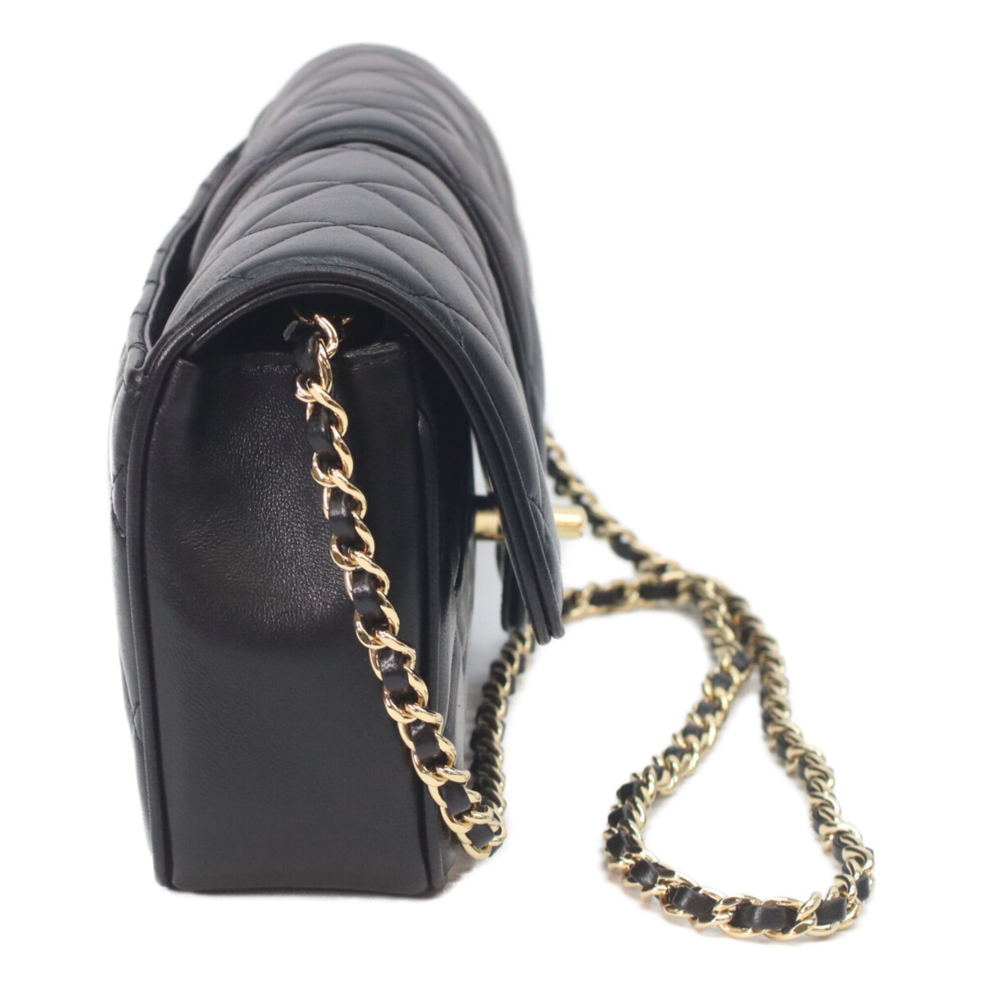 Chanel Black Leather Shoulder Bag