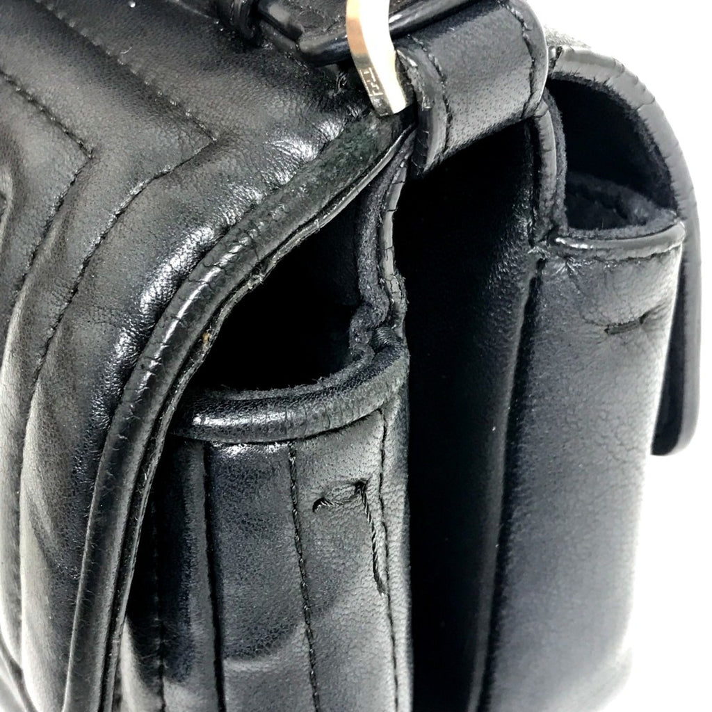 Fendi Black Leather Shoulder Bag