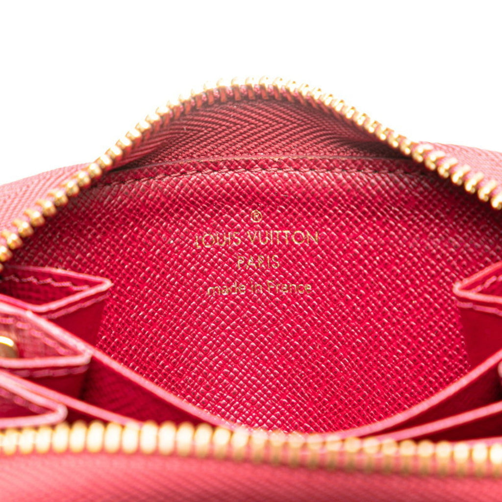 Louis Vuitton Fuchsia Monogram Red Color Pvc Leather Coin Purse/Coin Case