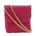 Chanel Red Color Cotton Pouch