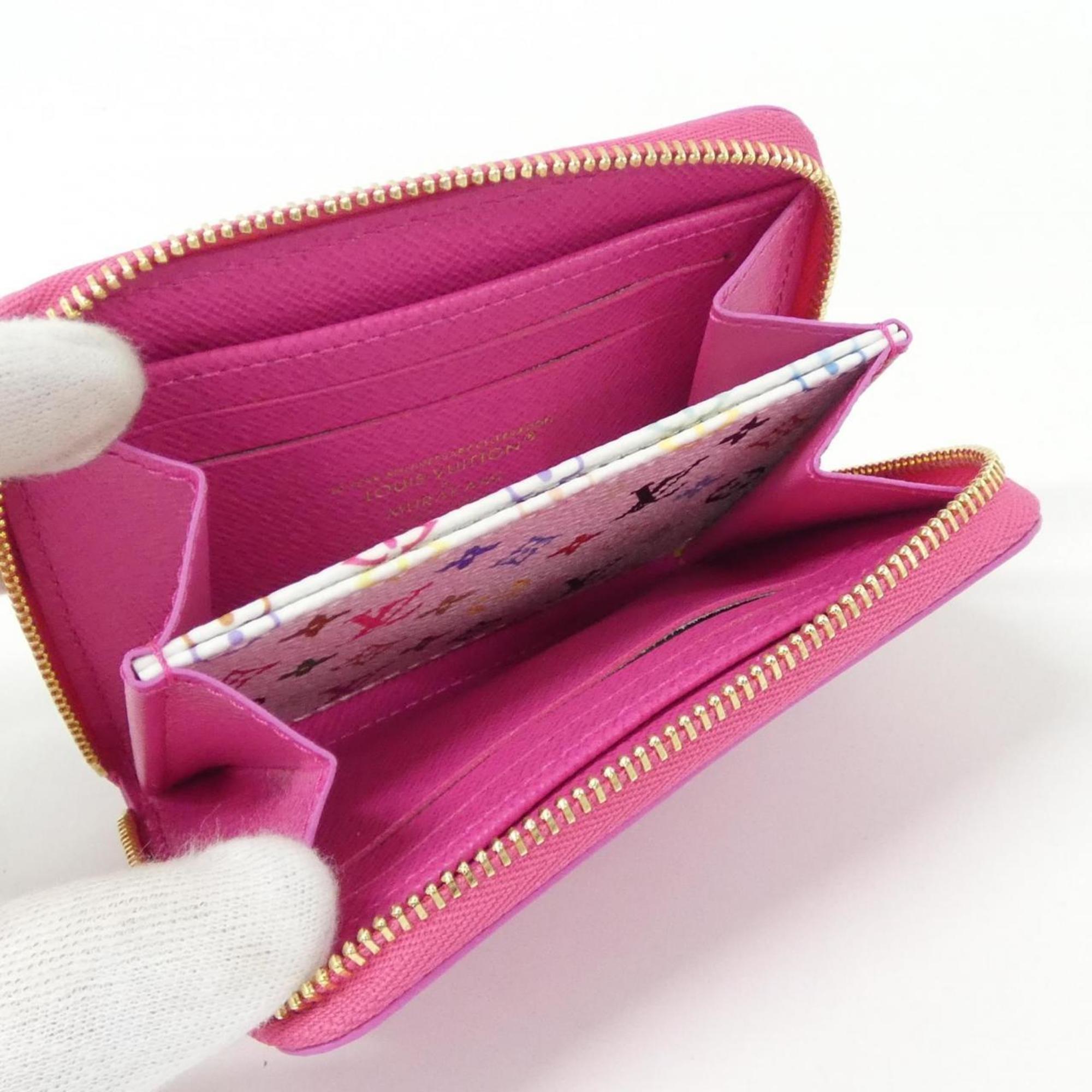 Louis Vuitton Pink Leather Coin Purse/Coin Case