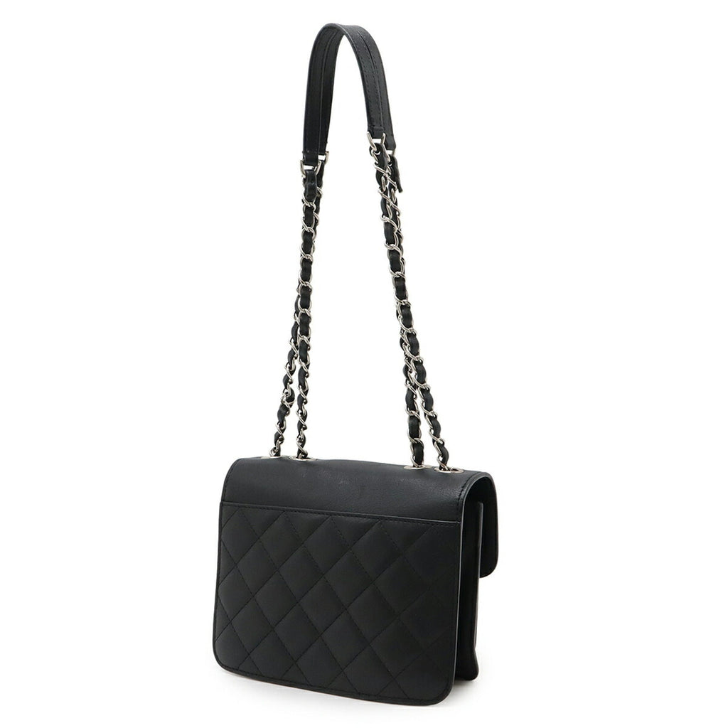 Chanel Black Leather Shoulder Bag