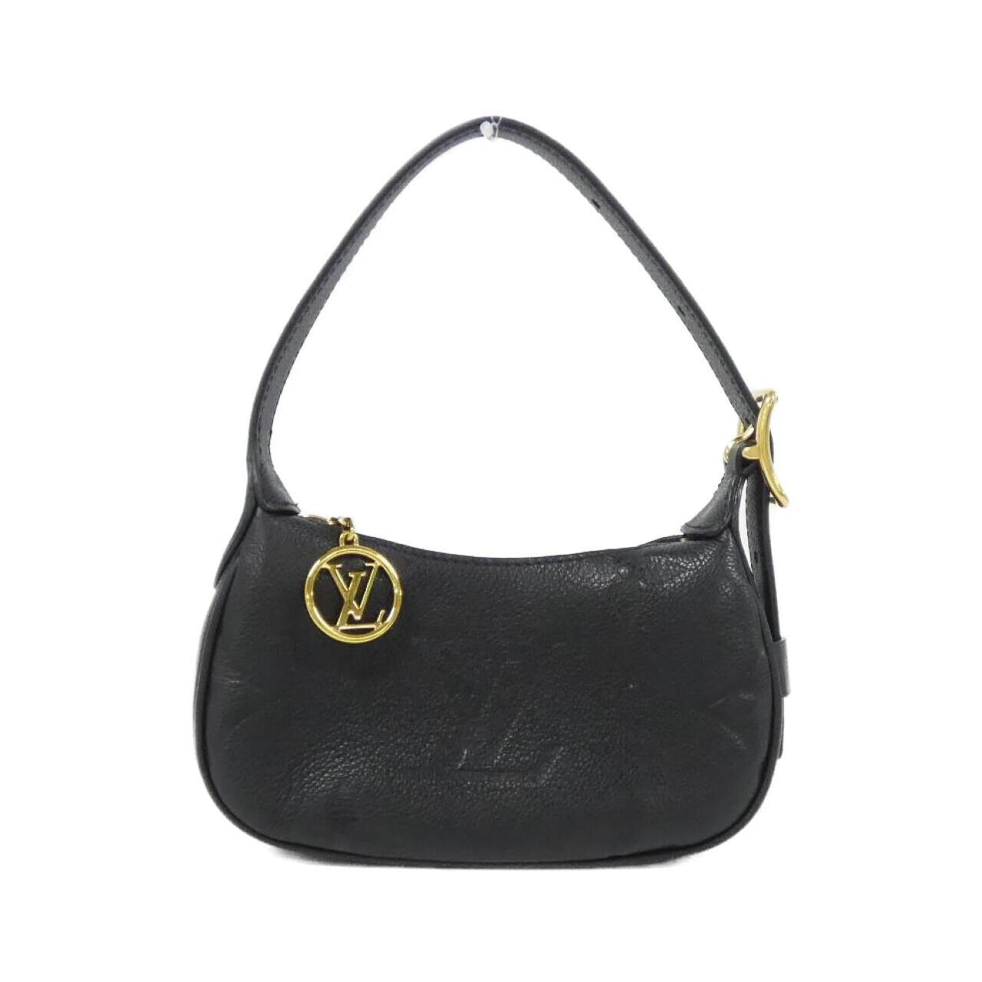 Louis Vuitton Black Leather Shoulder Bag