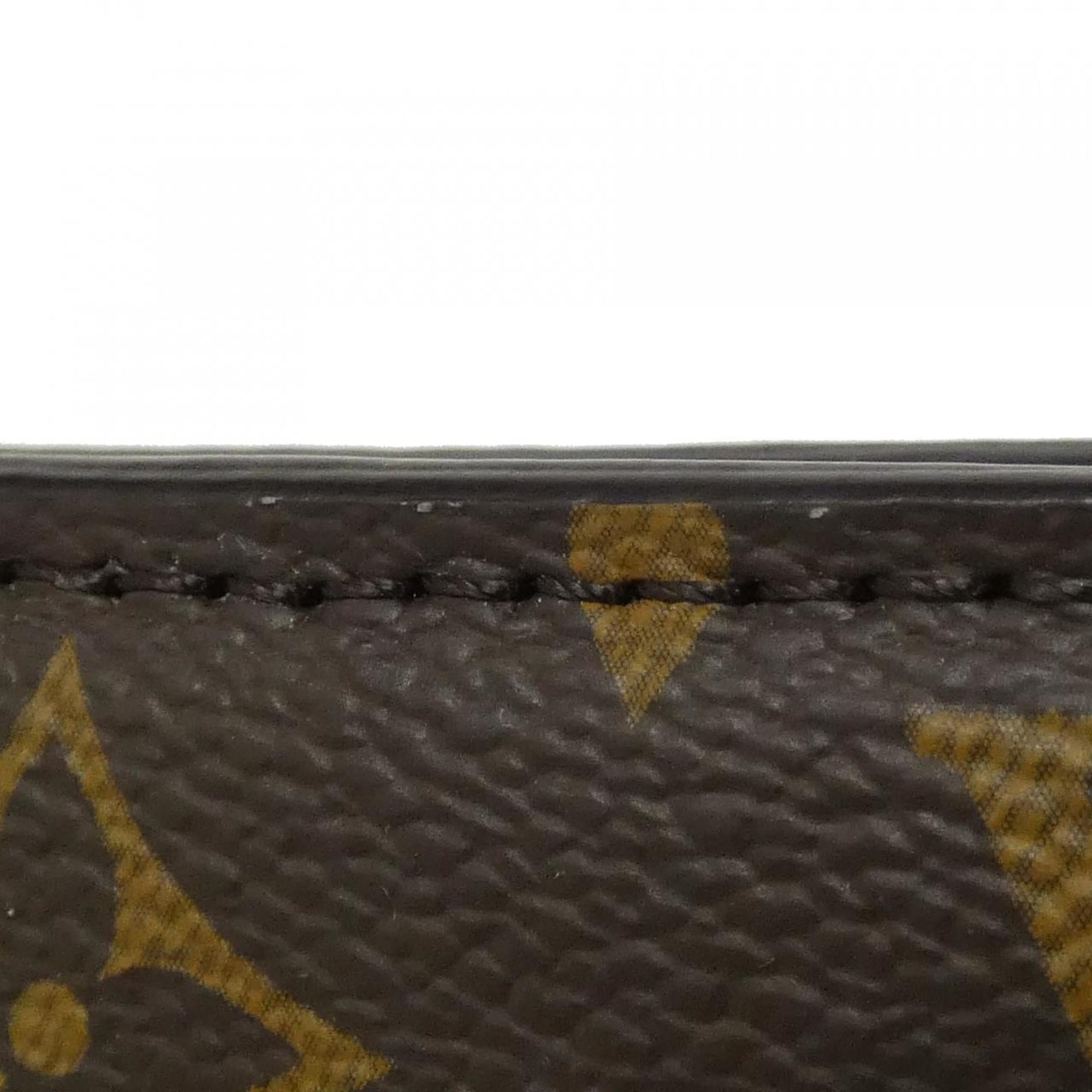 Louis Vuitton Brown Coated Canvas Shoulder Bag
