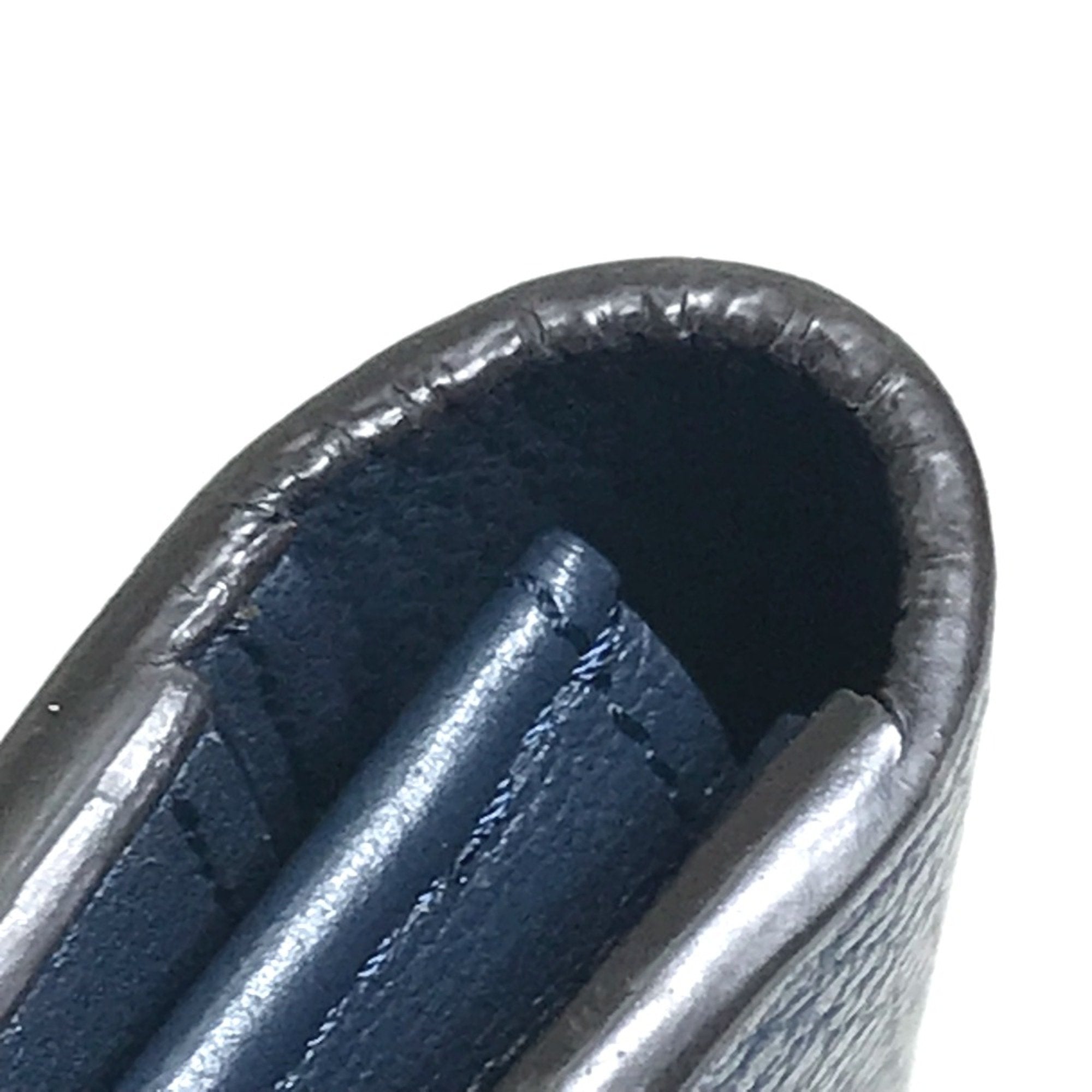 Louis Vuitton Navy Leather Long Wallet