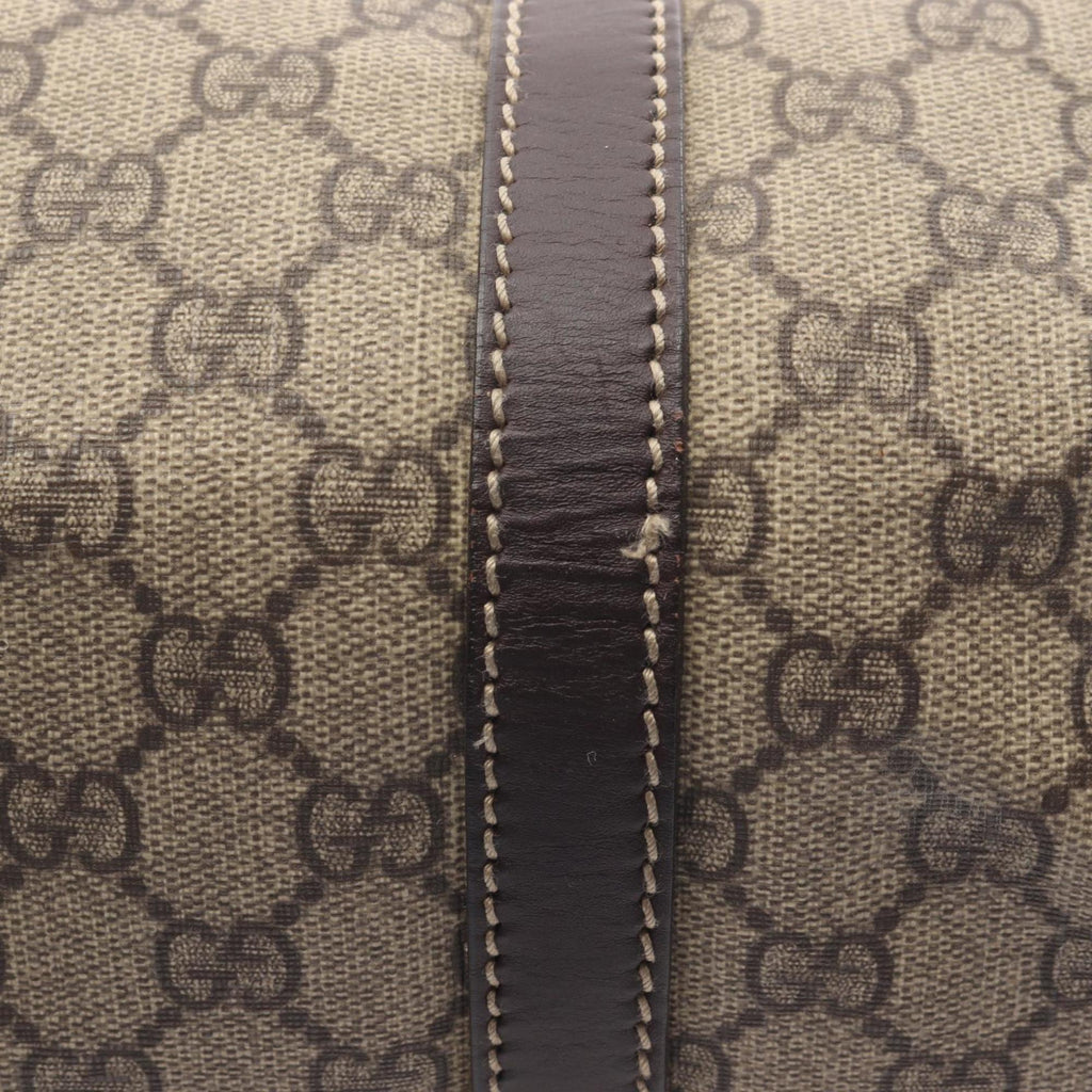 Gucci Beige Brown Pvc Leather Handbag Tote Bag (Pre-Owned)