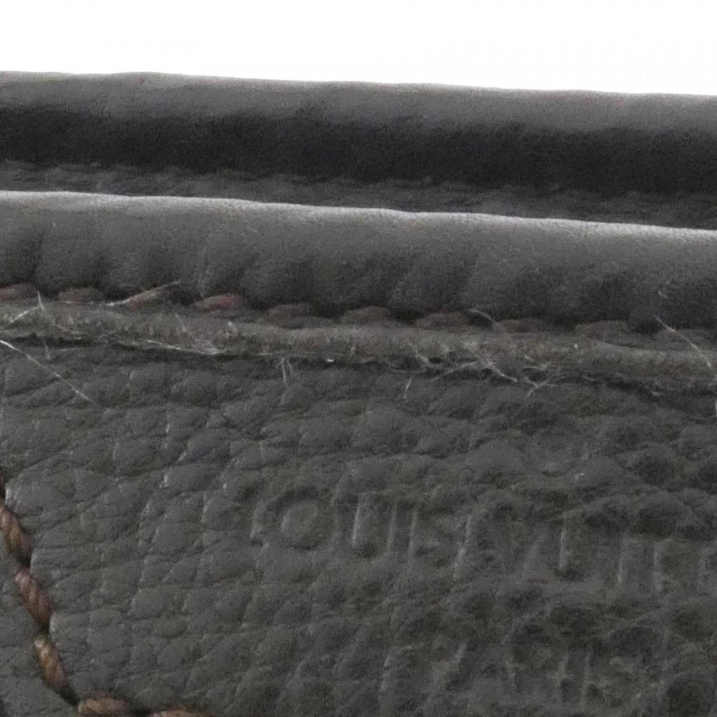 Louis Vuitton Mahina Black Leather Handbag
