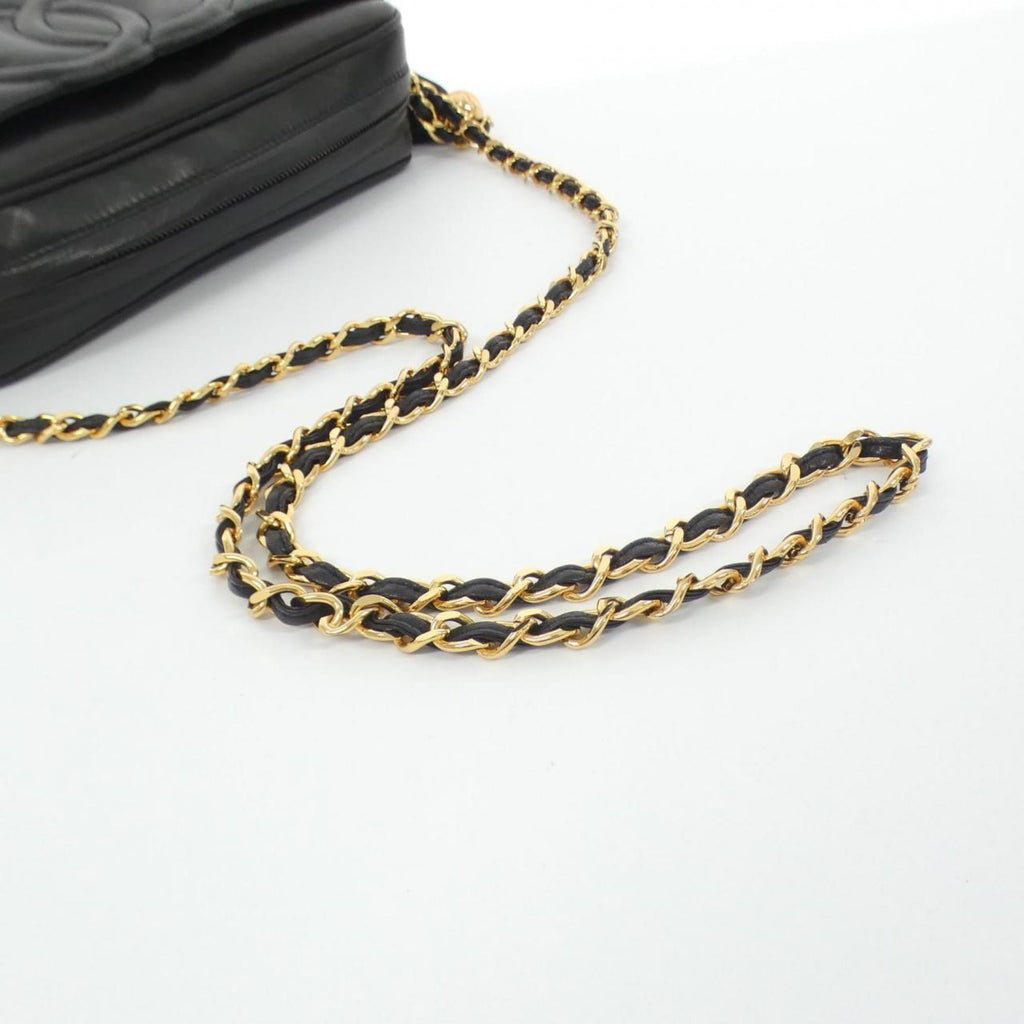 Chanel Black Leather Shoulder Bag