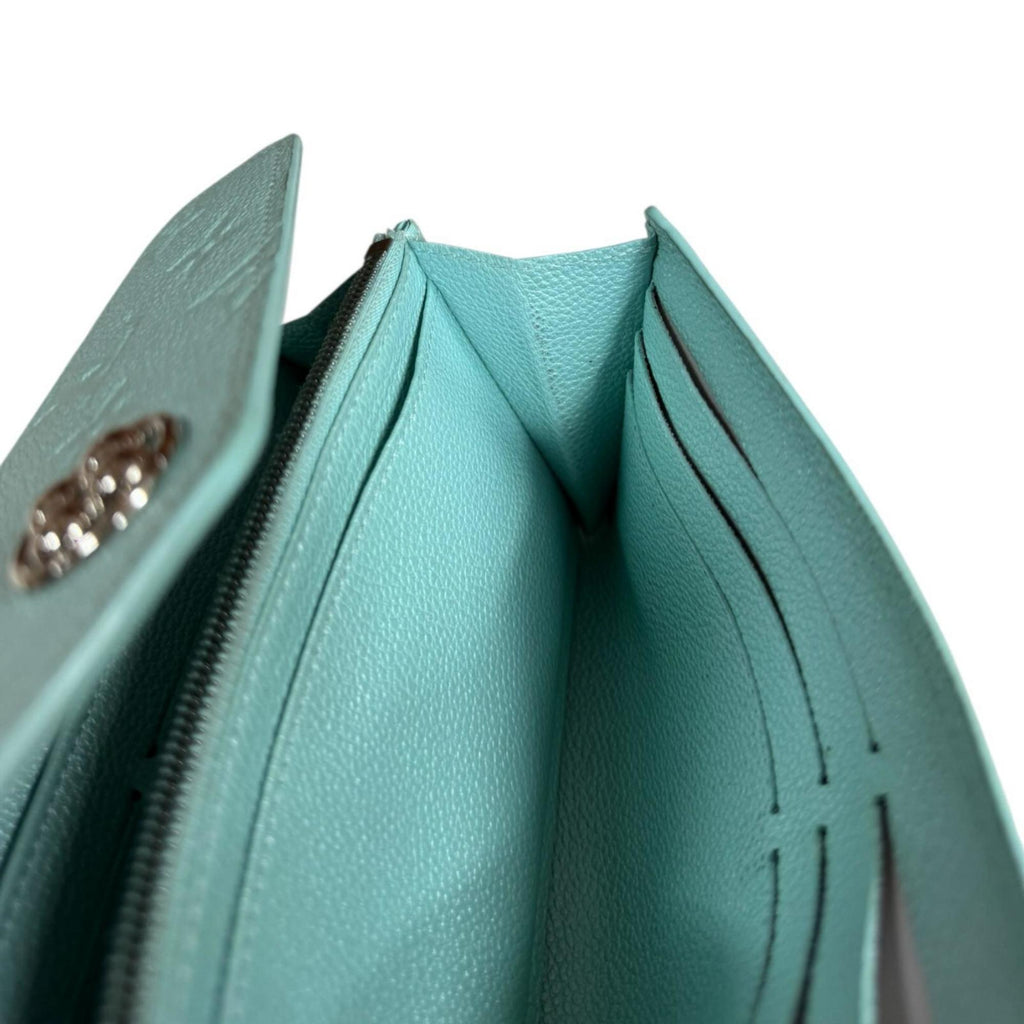 Louis Vuitton Monogram Empreinte Blue Light Blue Monogram Empreinte Long Wallet
