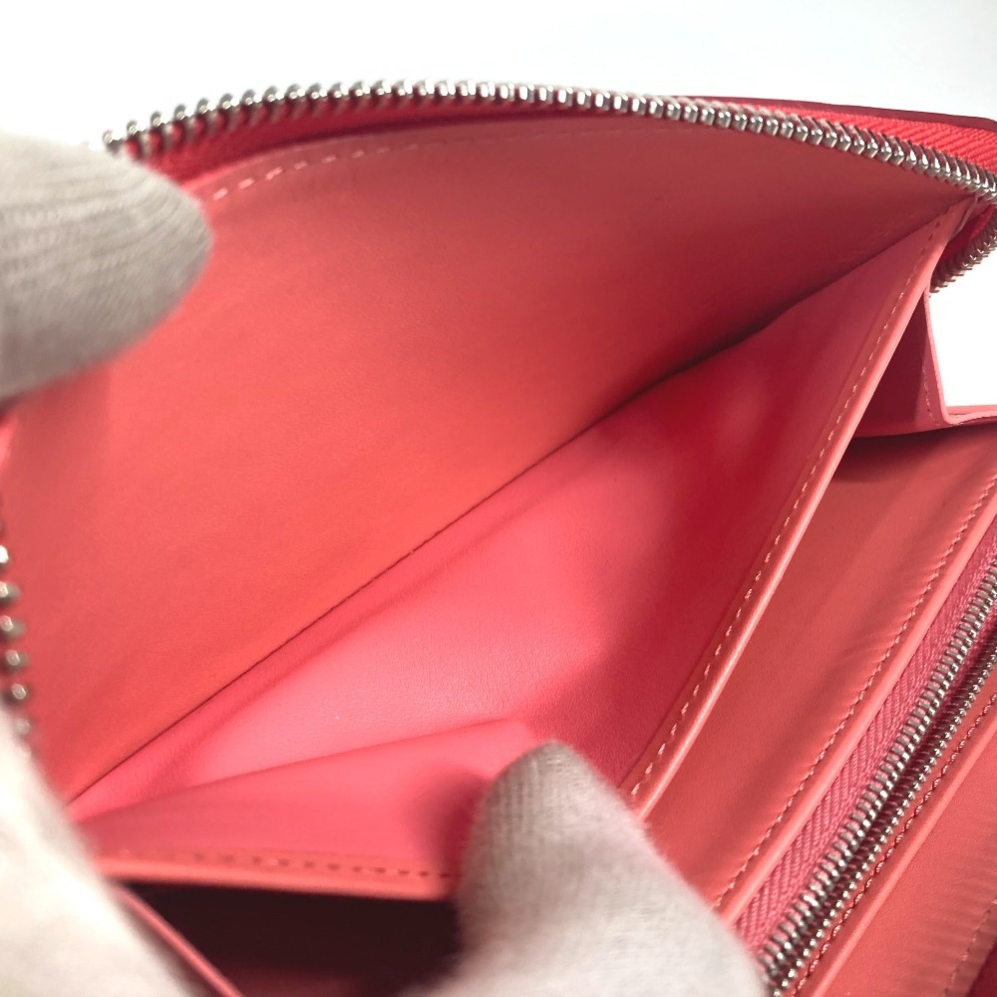 Louis Vuitton Pink Poppy Petal Monogram Vernis Rayures Long Wallet