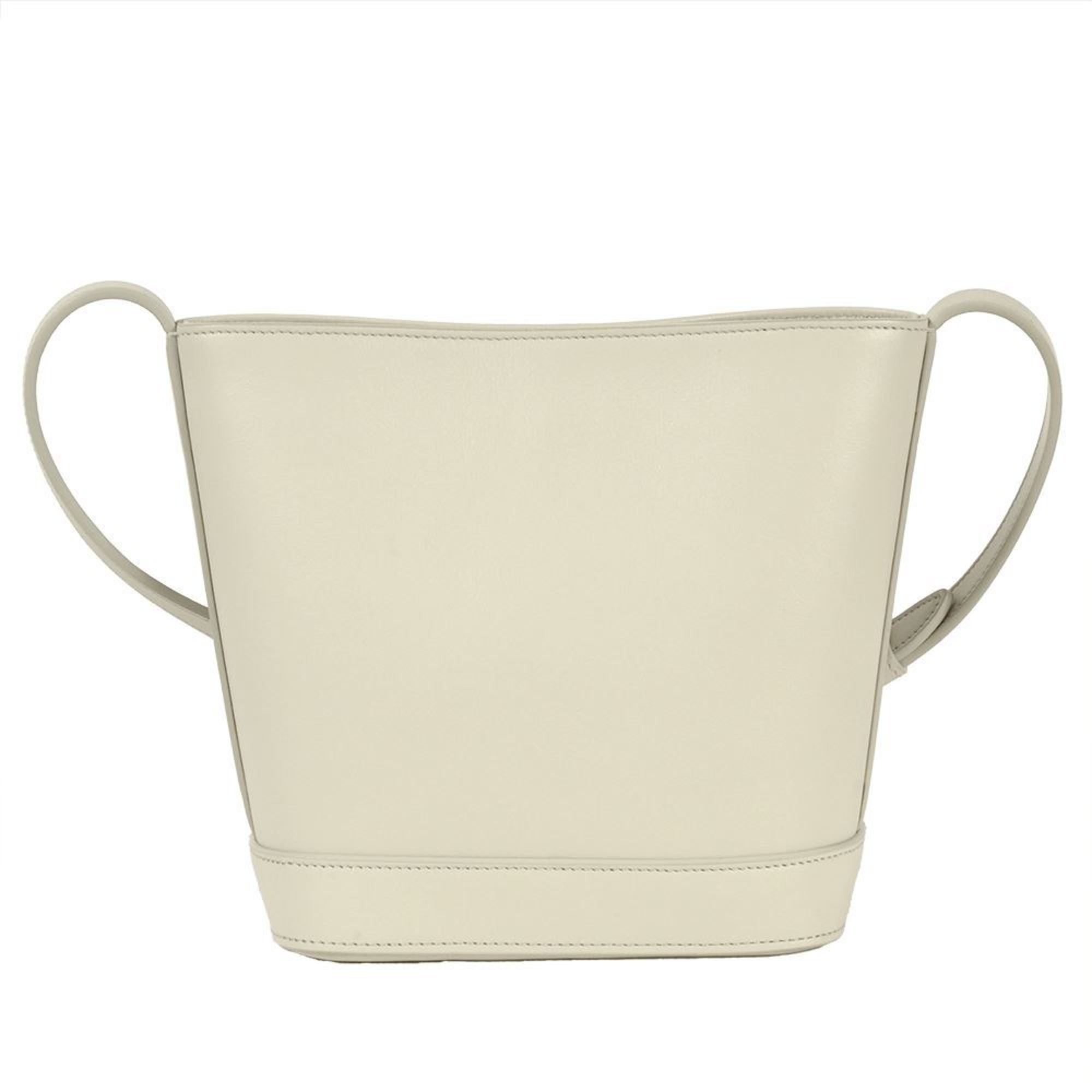 Celine White Leather Shoulder Bag