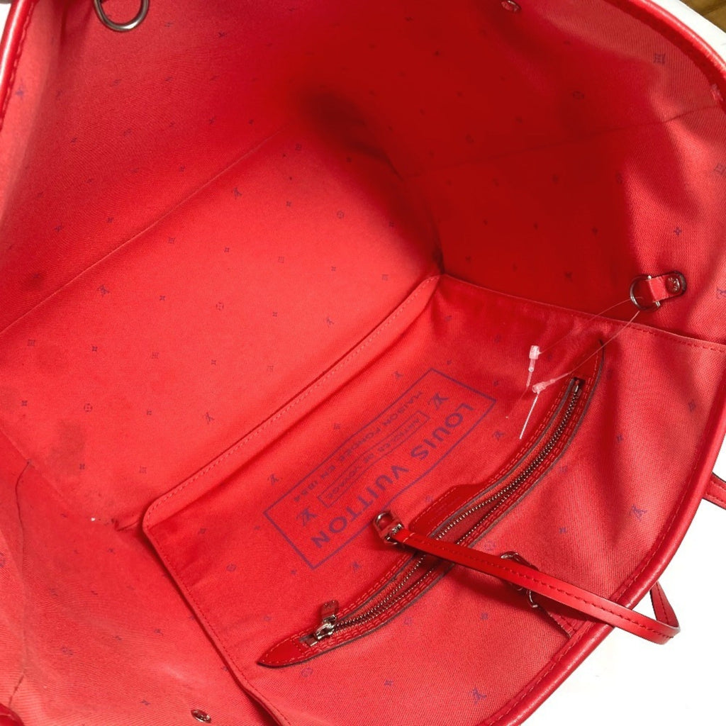 Louis Vuitton Pink Red Color Canvas Shoulder Bag Tote Bag