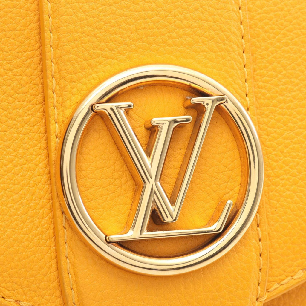Louis Vuitton Yellow Leather Handbag Shoulder Bag
