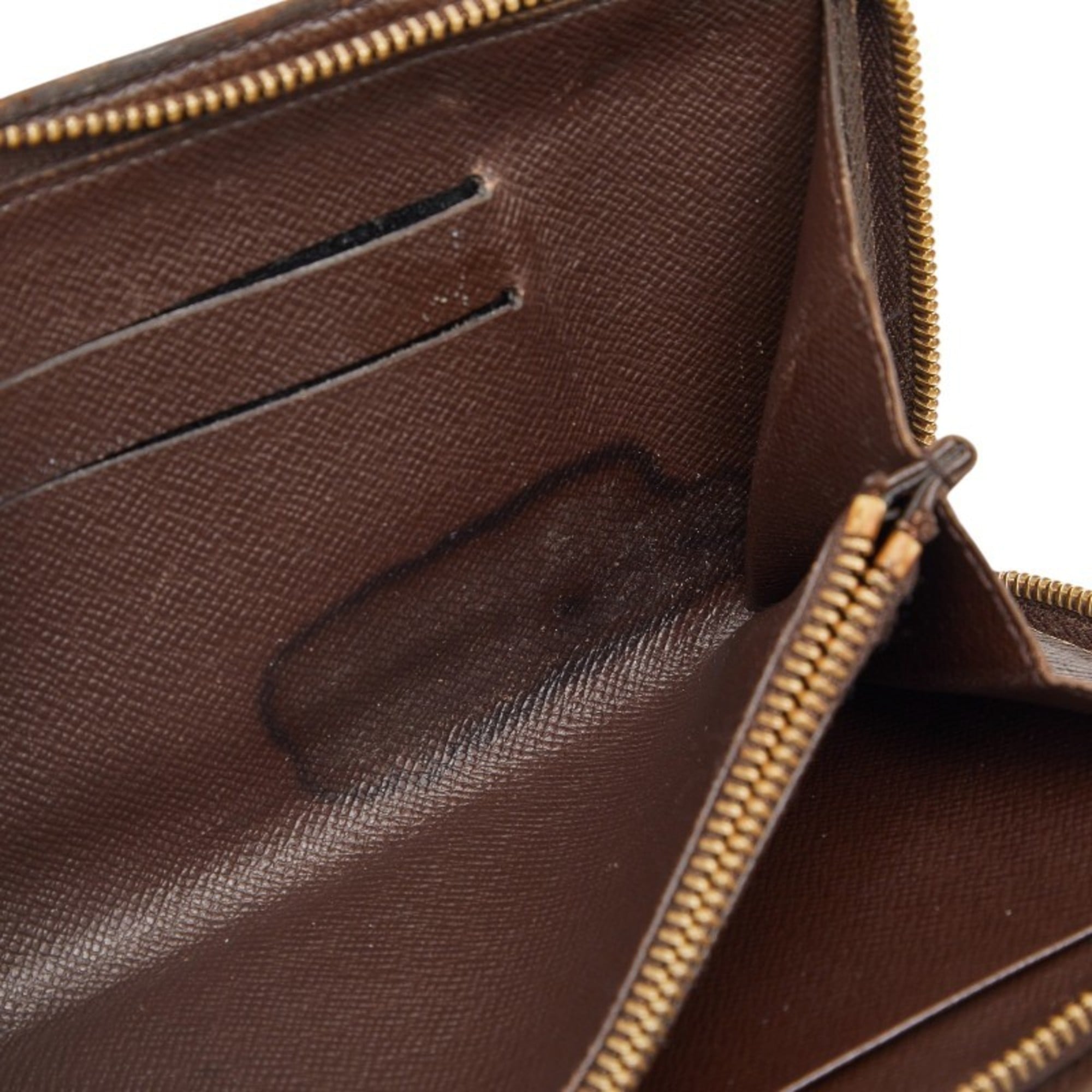 Louis Vuitton Brown Pvc Leather Long Wallet