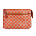 Louis Vuitton Damier Orange Pimont Damier Canvas Clutch Bag Pouch Shoulder Bag