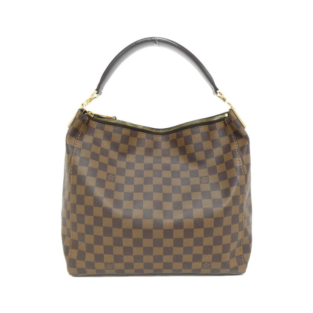 Louis Vuitton Brown Coated Canvas Shoulder Bag
