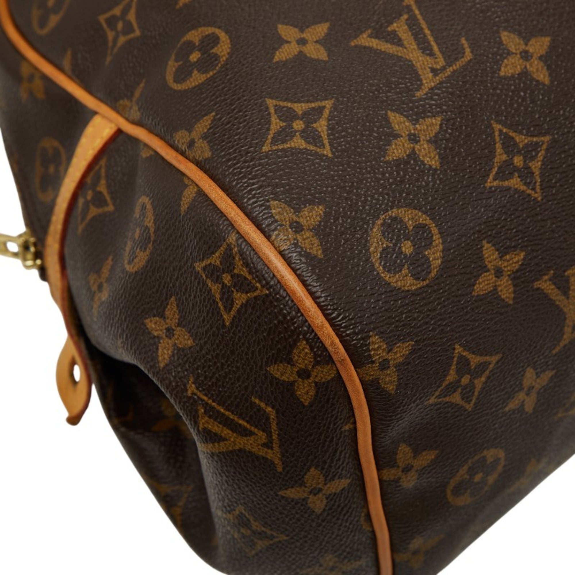 Louis Vuitton Brown Pvc Leather Handbag Shoulder Bag
