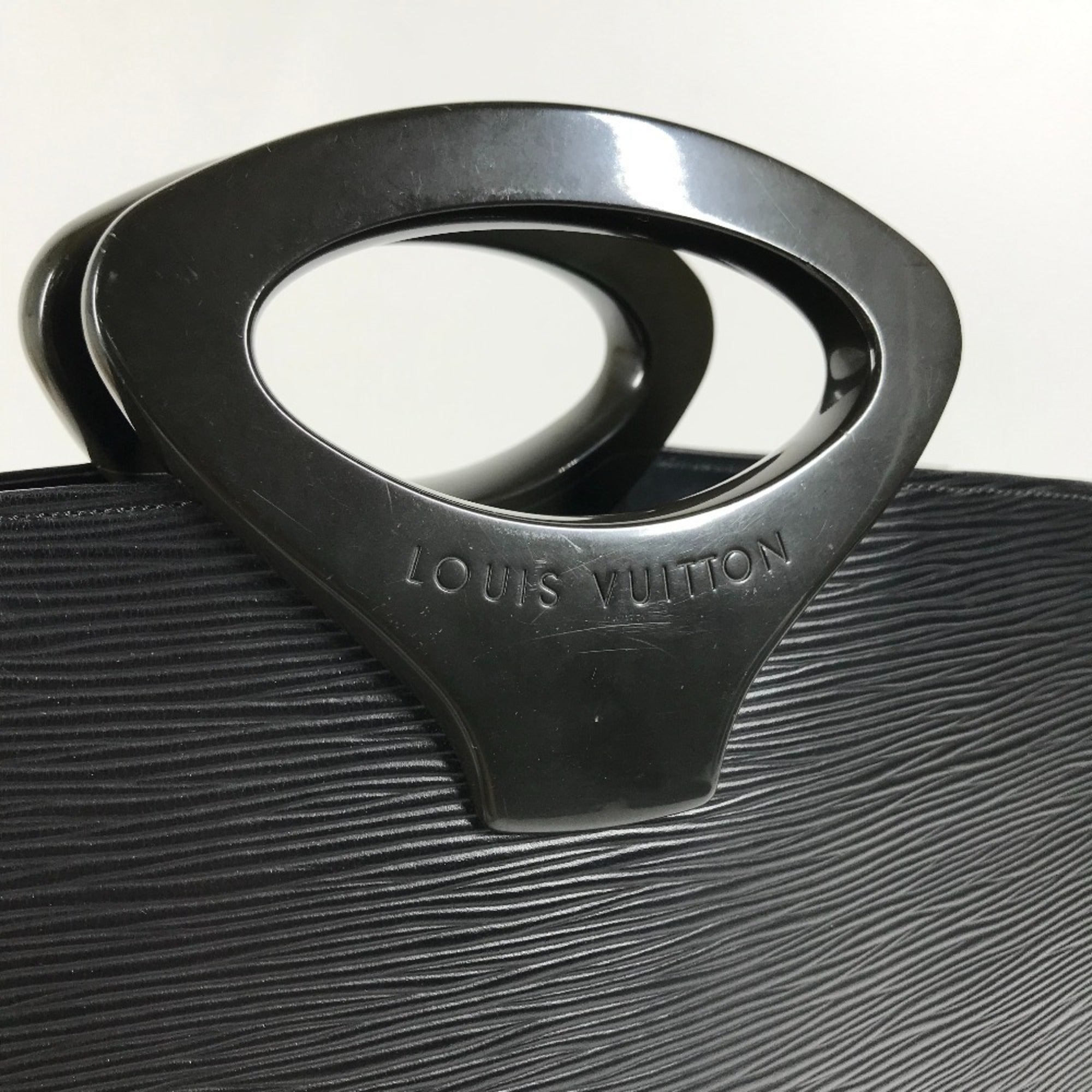 Louis Vuitton Black Galle Noir Epi Leather Handbag Tote Bag
