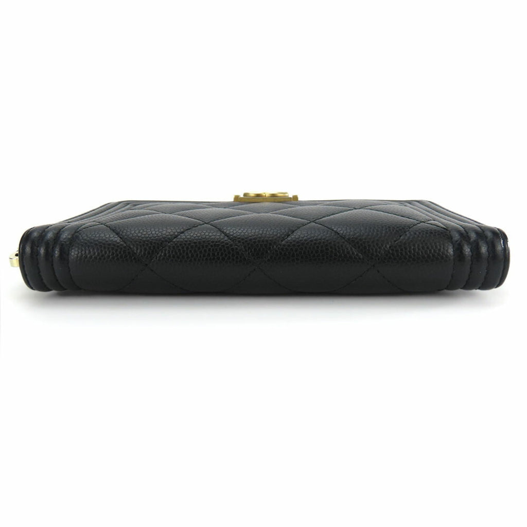 Chanel Black Grained Calfskin Coin Purse/Coin Case