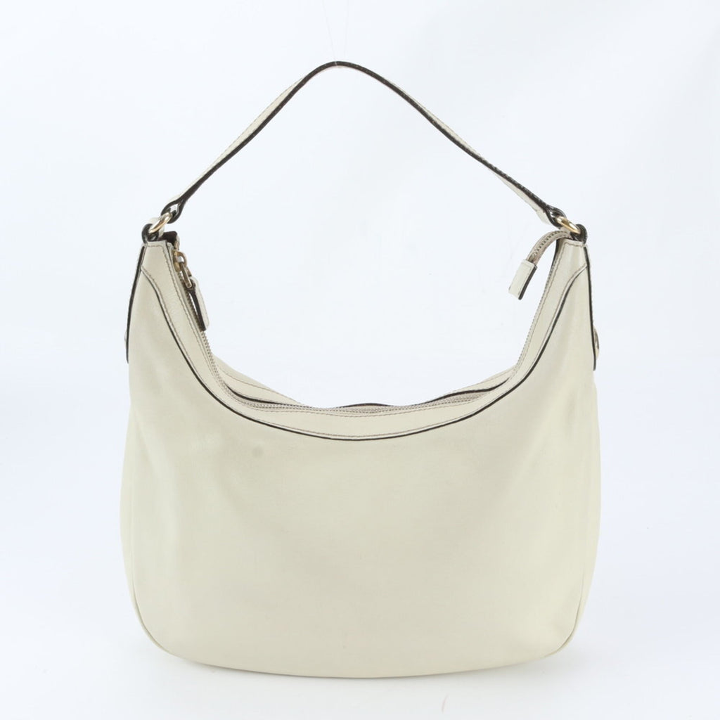 Gucci Beige Leather Handbag Shoulder Bag (Pre-Owned)