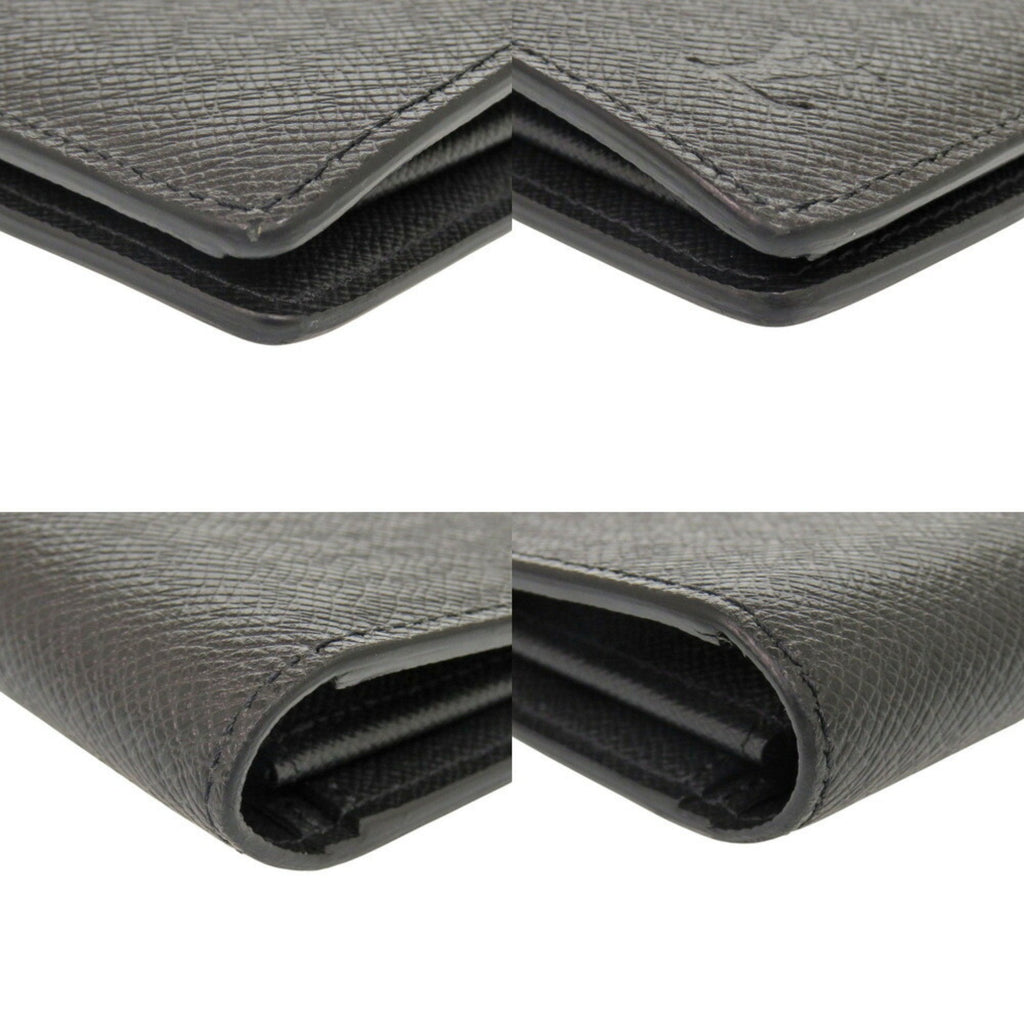 Louis Vuitton Noir Taiga Leather Long Wallet