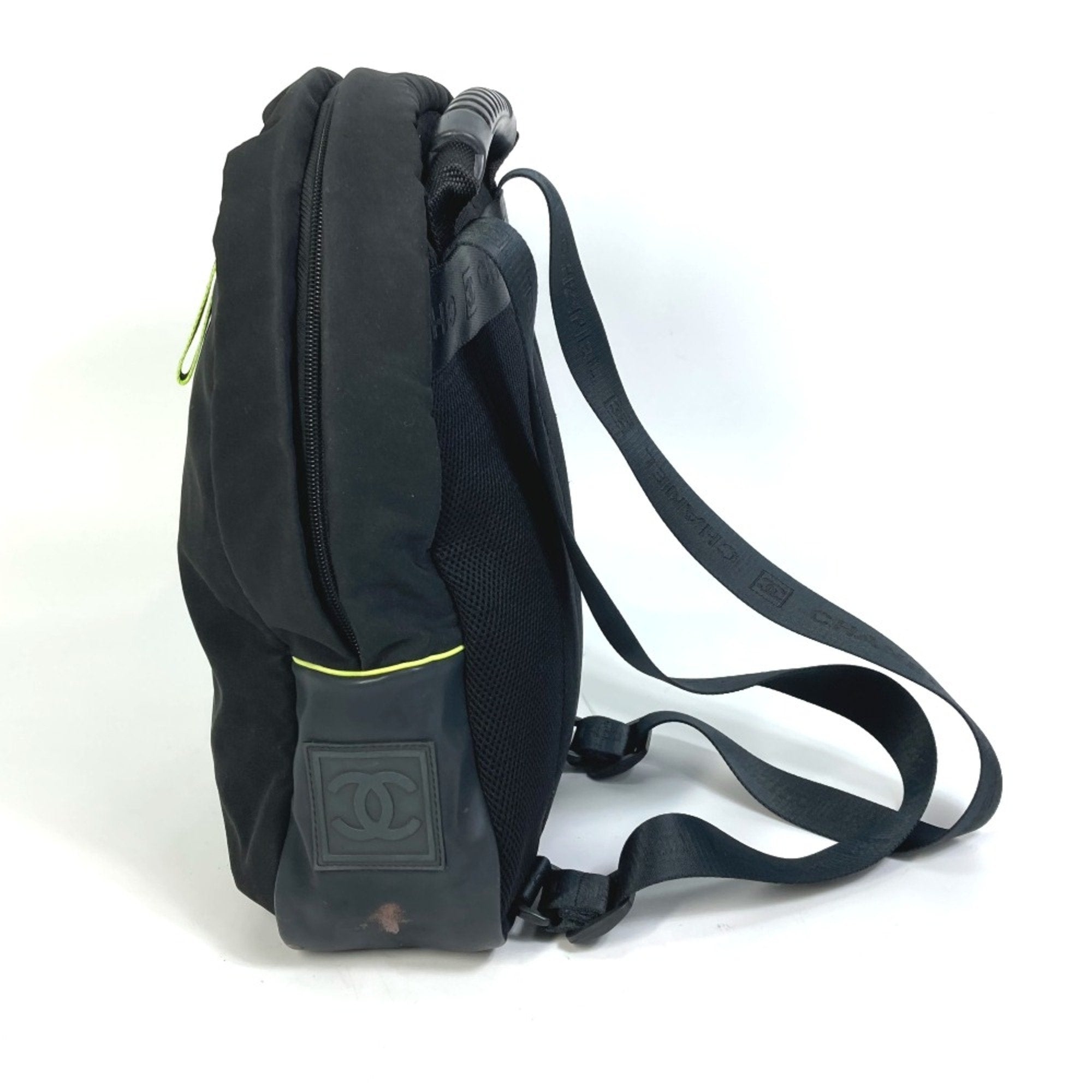 Chanel Black Cloth Backpack