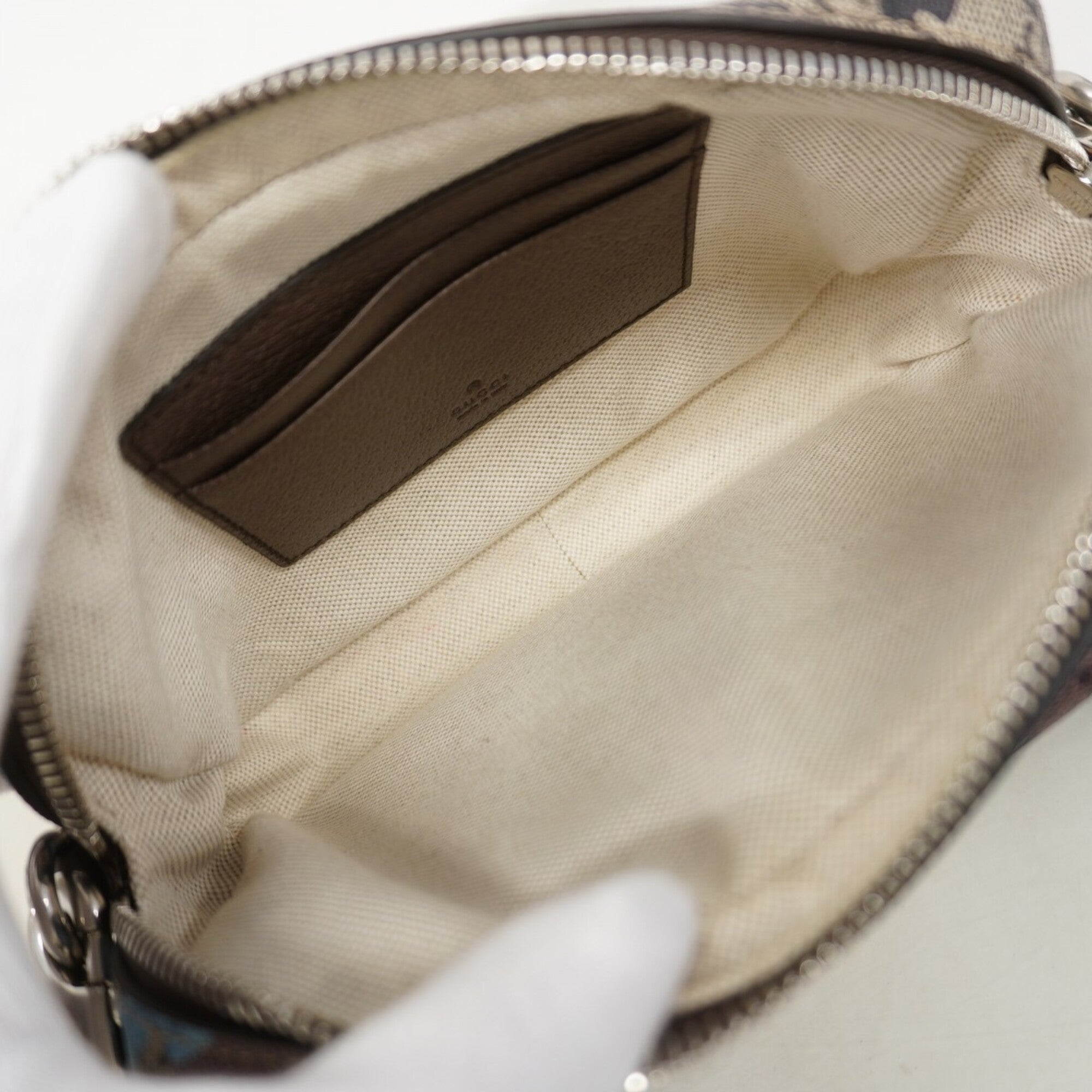 Gucci Blue Brown Pvc Shoulder Bag (Pre-Owned)