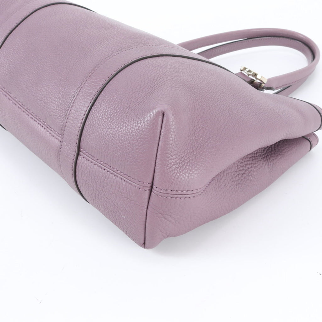 Gucci Miss Gg Purple Leather Handbag (Pre-Owned)