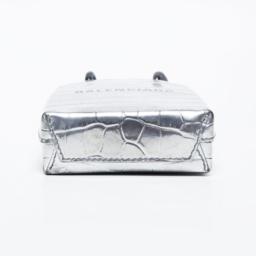Balenciaga Silver Leather Shoulder