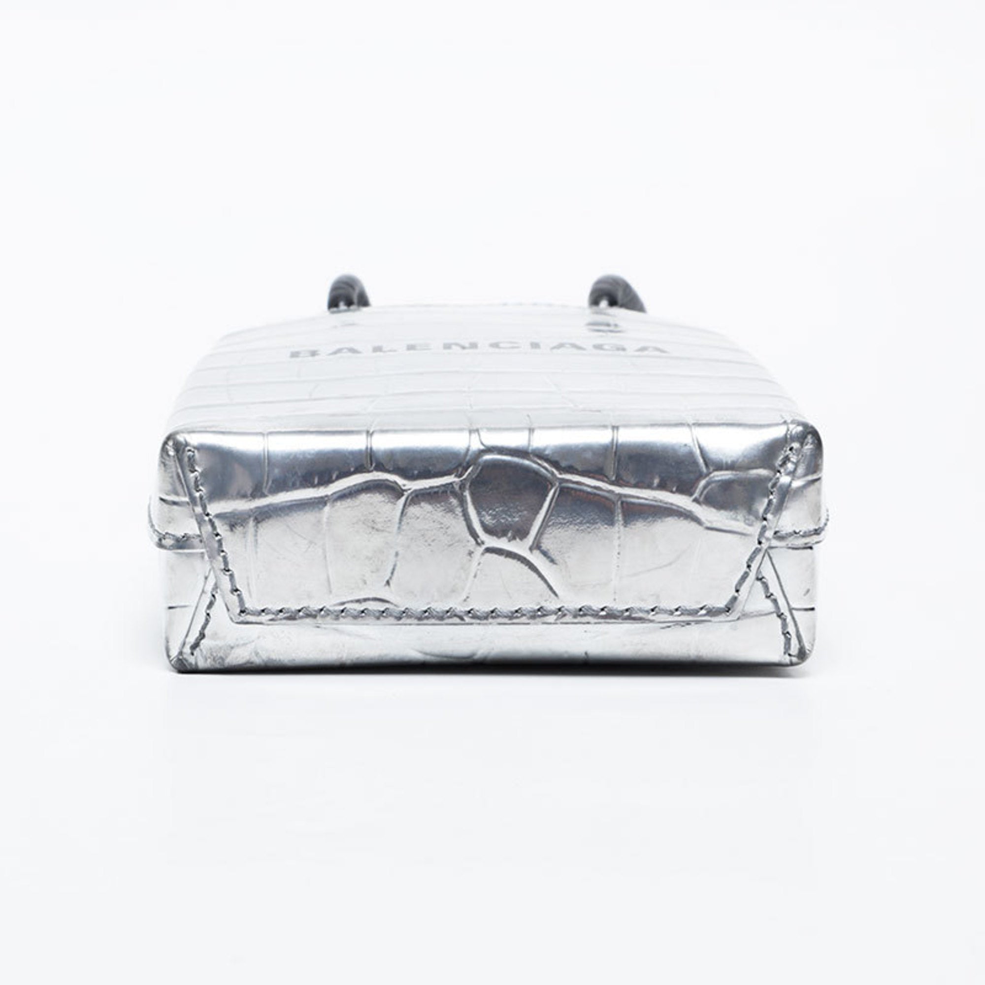 Balenciaga Silver Leather Shoulder