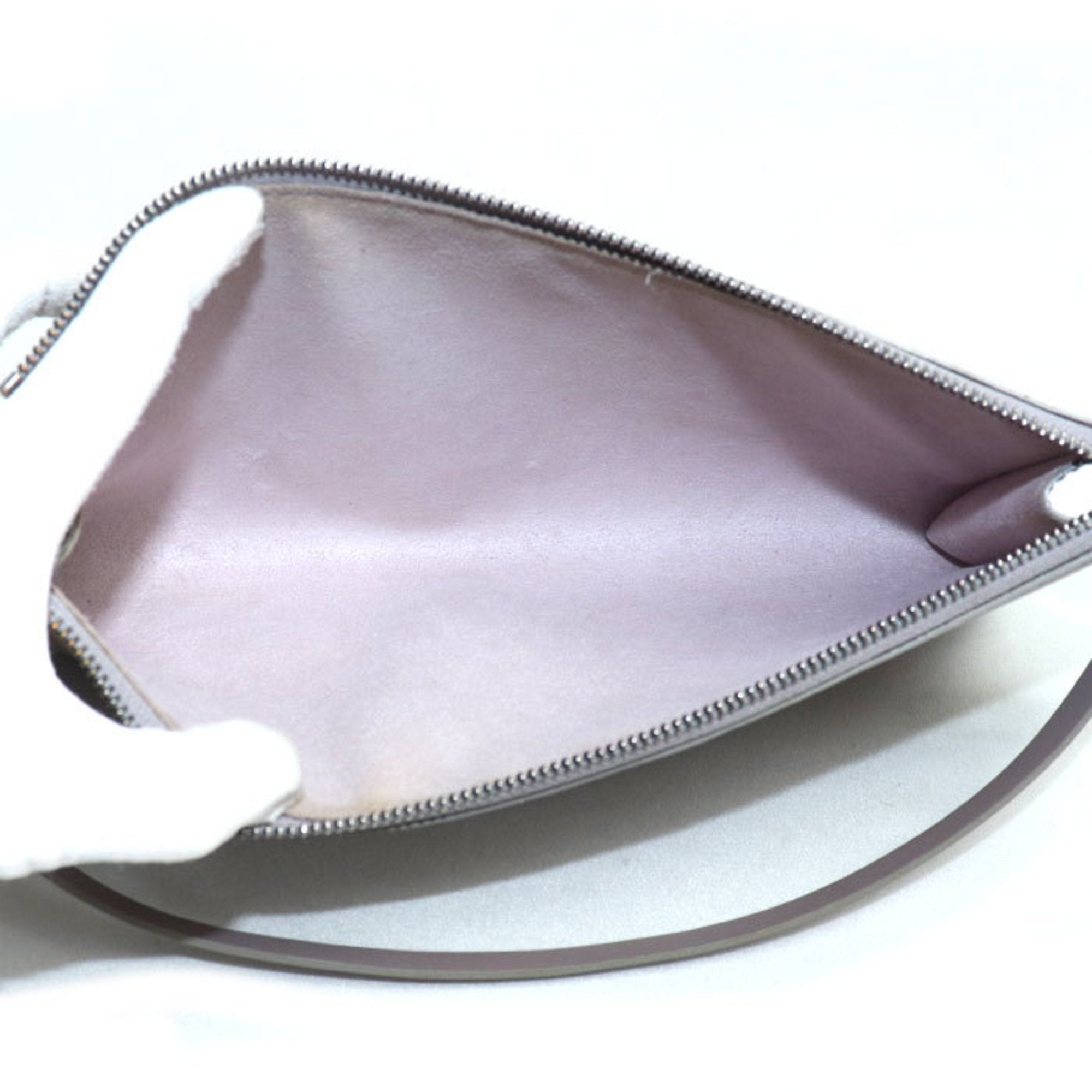 Louis Vuitton Silver Epi Leather Pouch