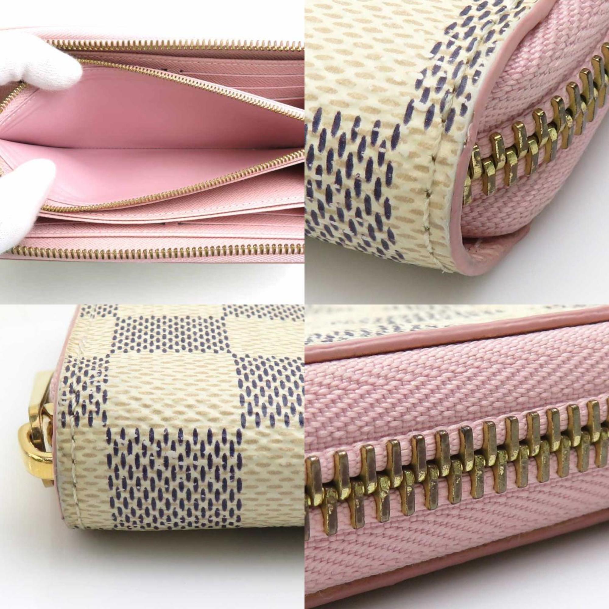 Louis Vuitton Azur Pink Damier Azur Long Wallet