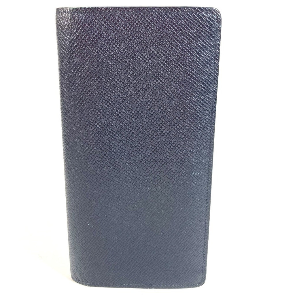 Louis Vuitton Blue Ocean Taiga Leather Leather Long Wallet