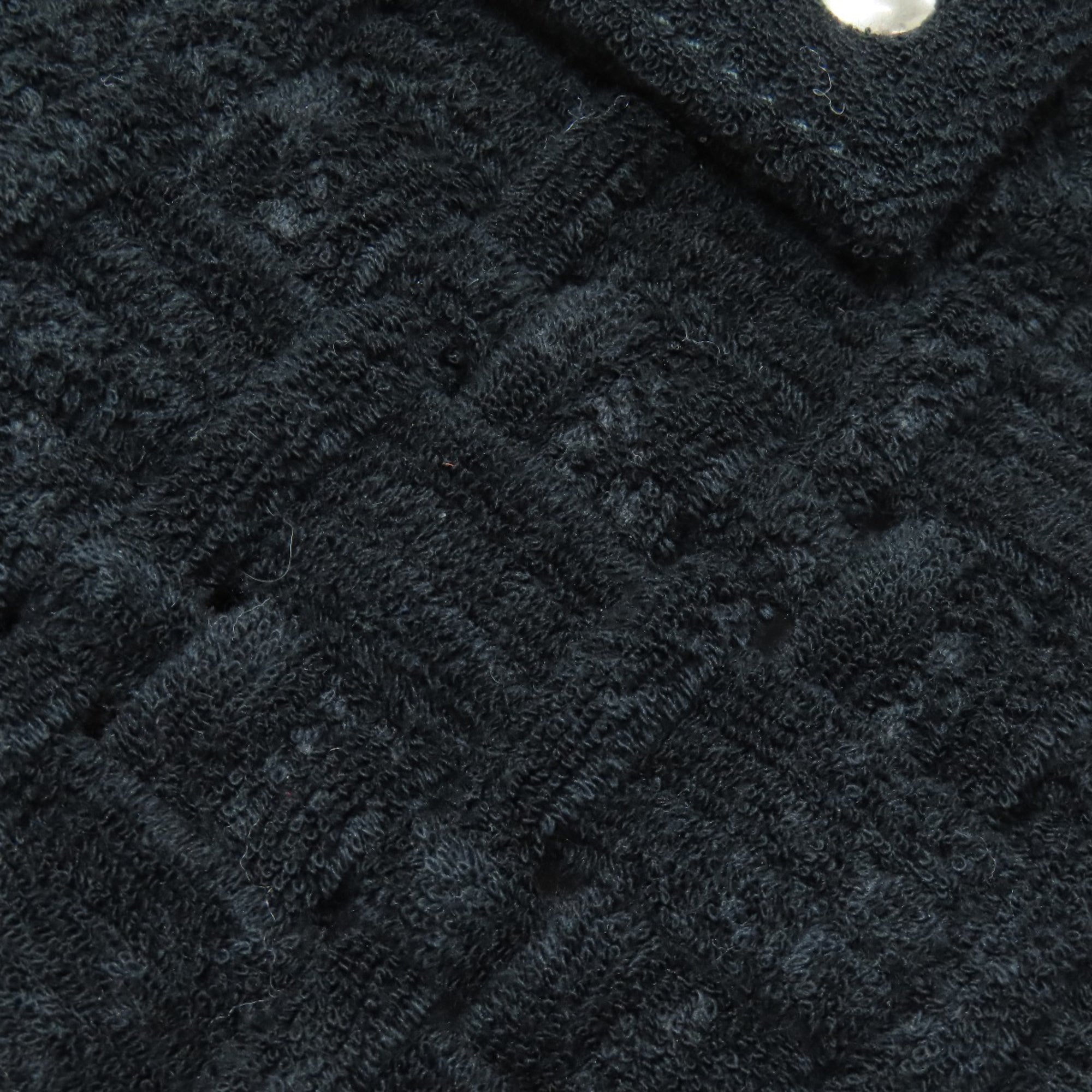 Balenciaga Black Pile Fabric Hand