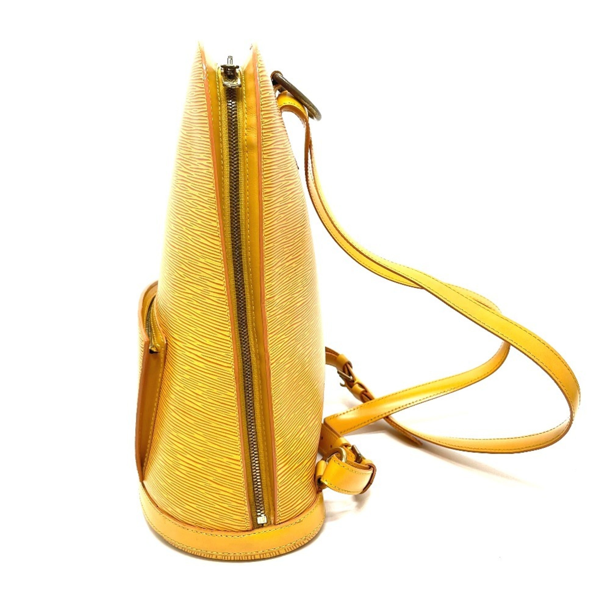 Louis Vuitton Epi Yellow Epi Leather Backpack