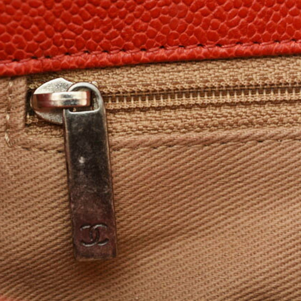 Chanel Red Color Caviar Leather Shoulder Bag