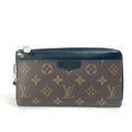 Louis Vuitton Monogram Macassar Black Brown Monogram Long Wallet
