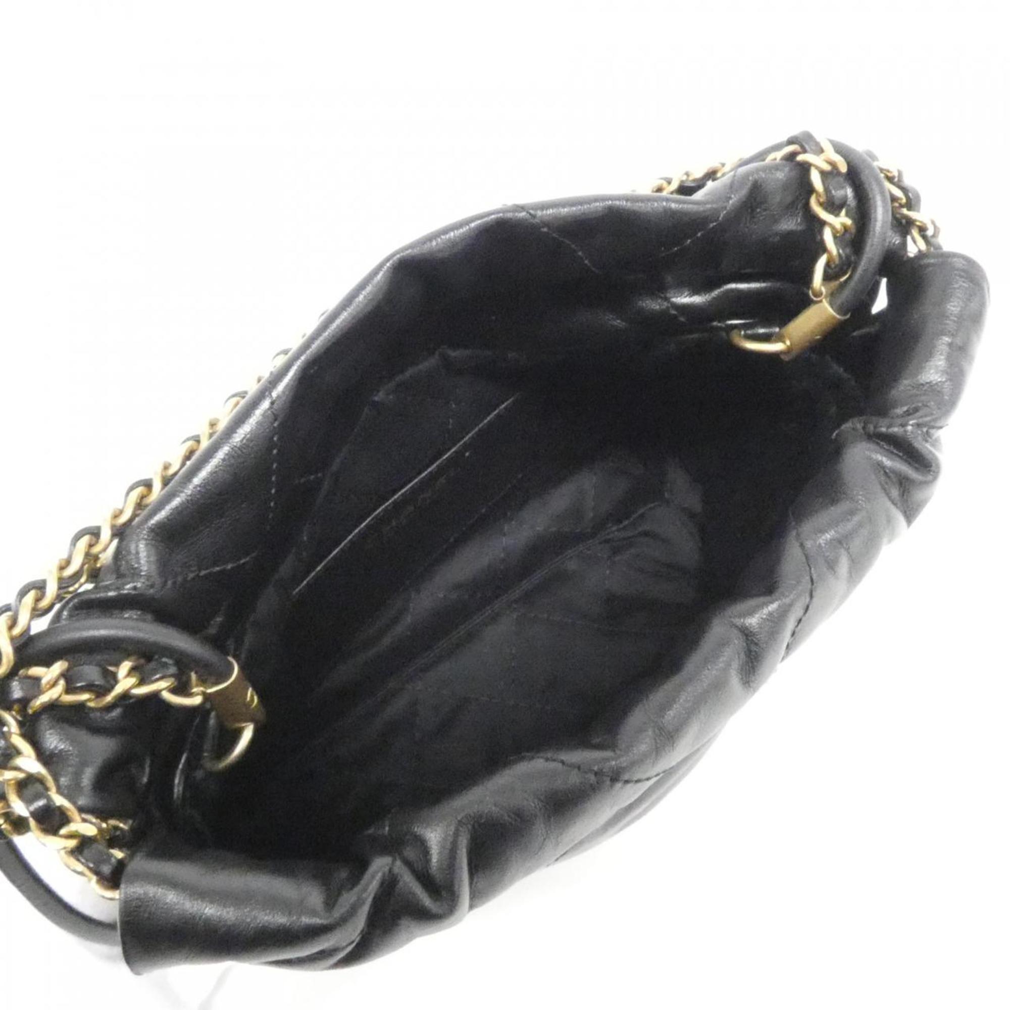 Chanel Black Leather Handbag