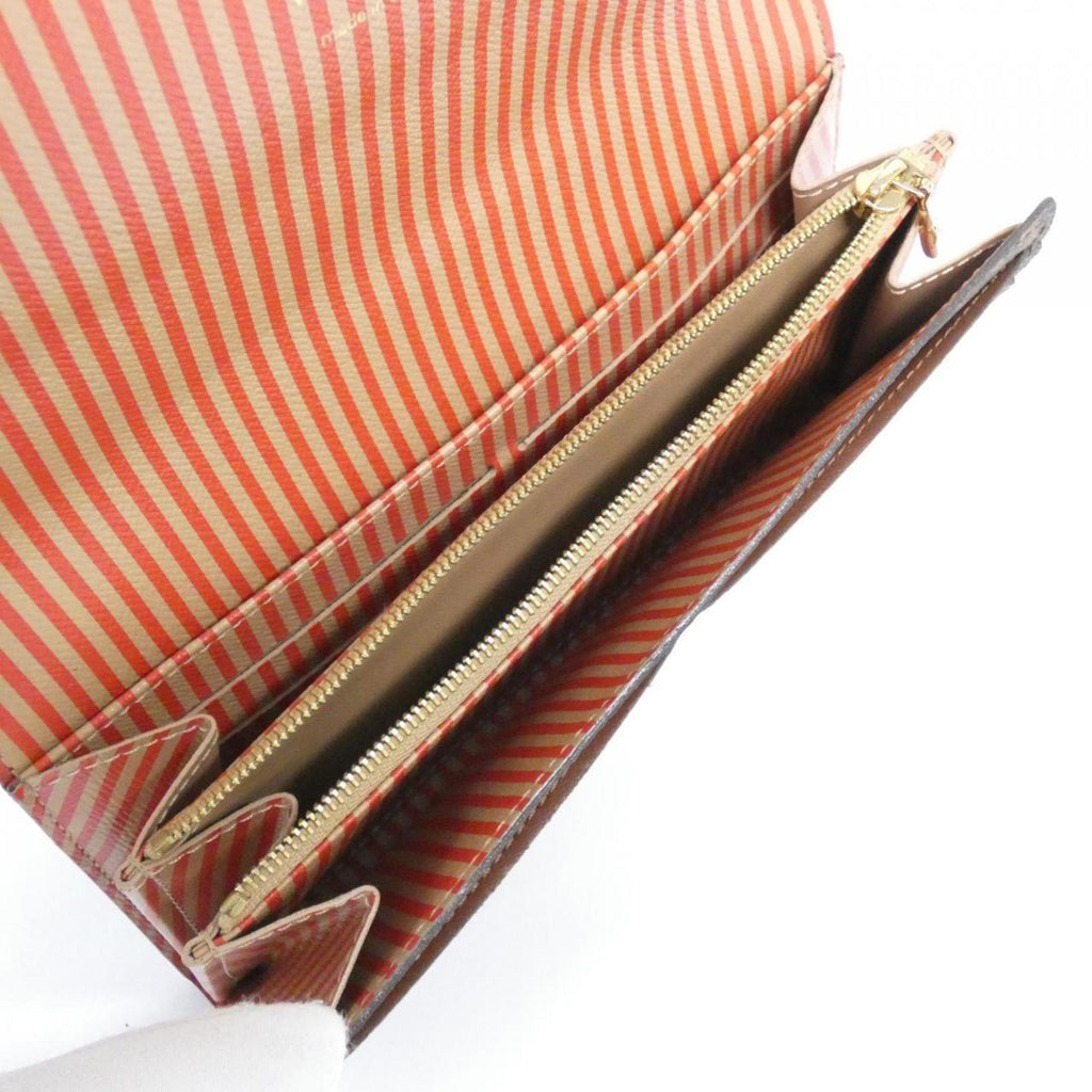 Louis Vuitton Brown Coated Canvas Long Wallet