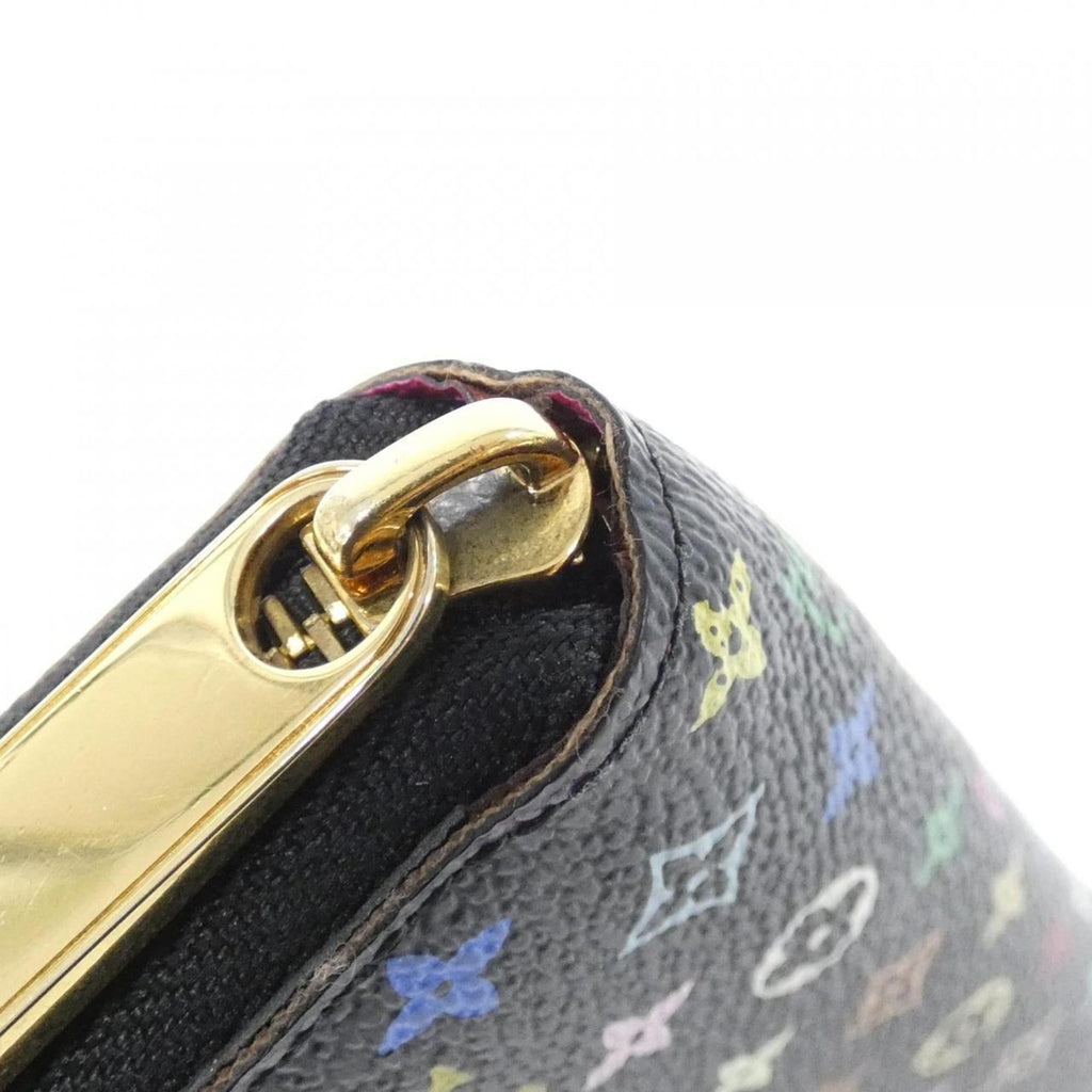 Louis Vuitton Black Grenade Multi-Color Coated Canvas Long Wallet