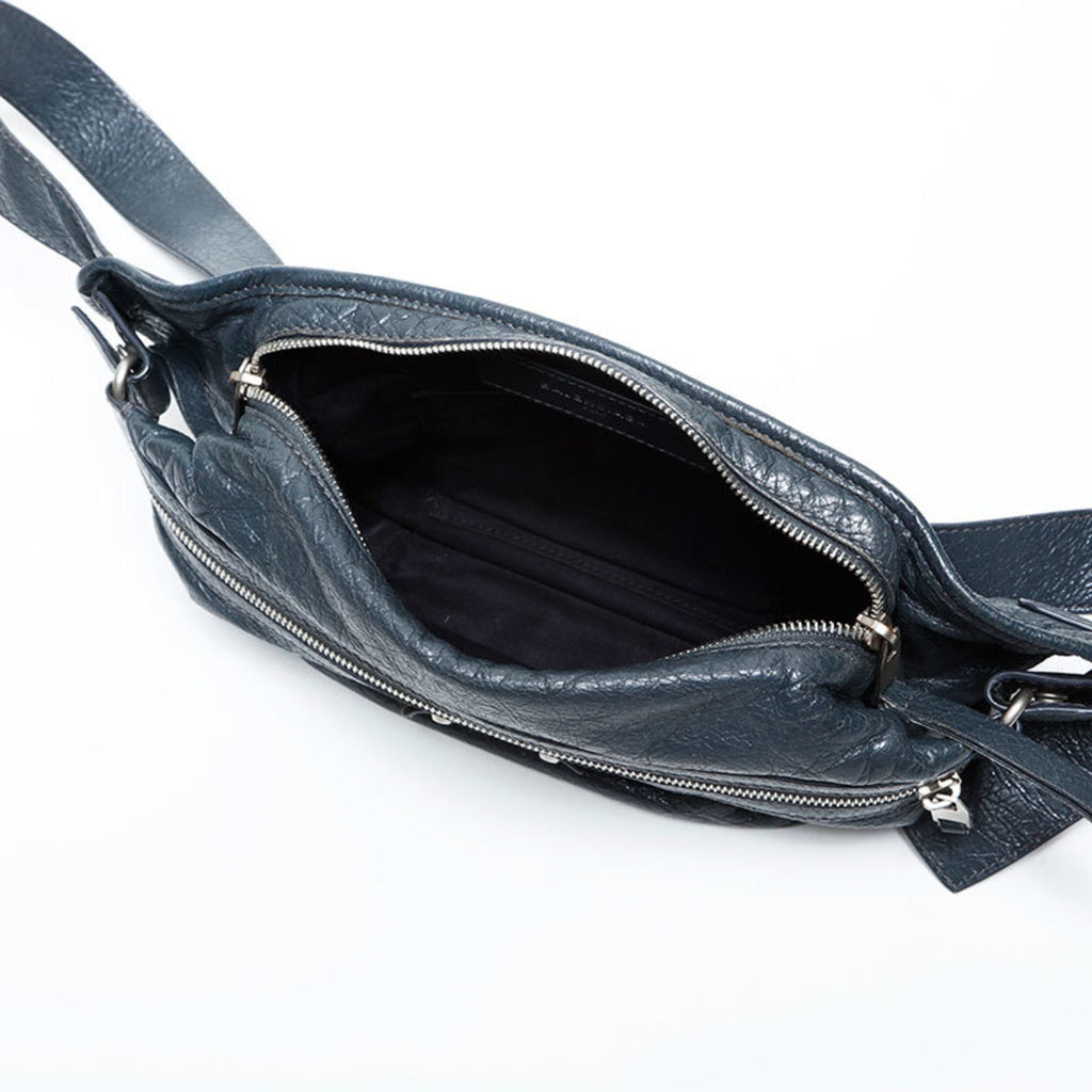 Balenciaga Gray Leather Fanny Pack