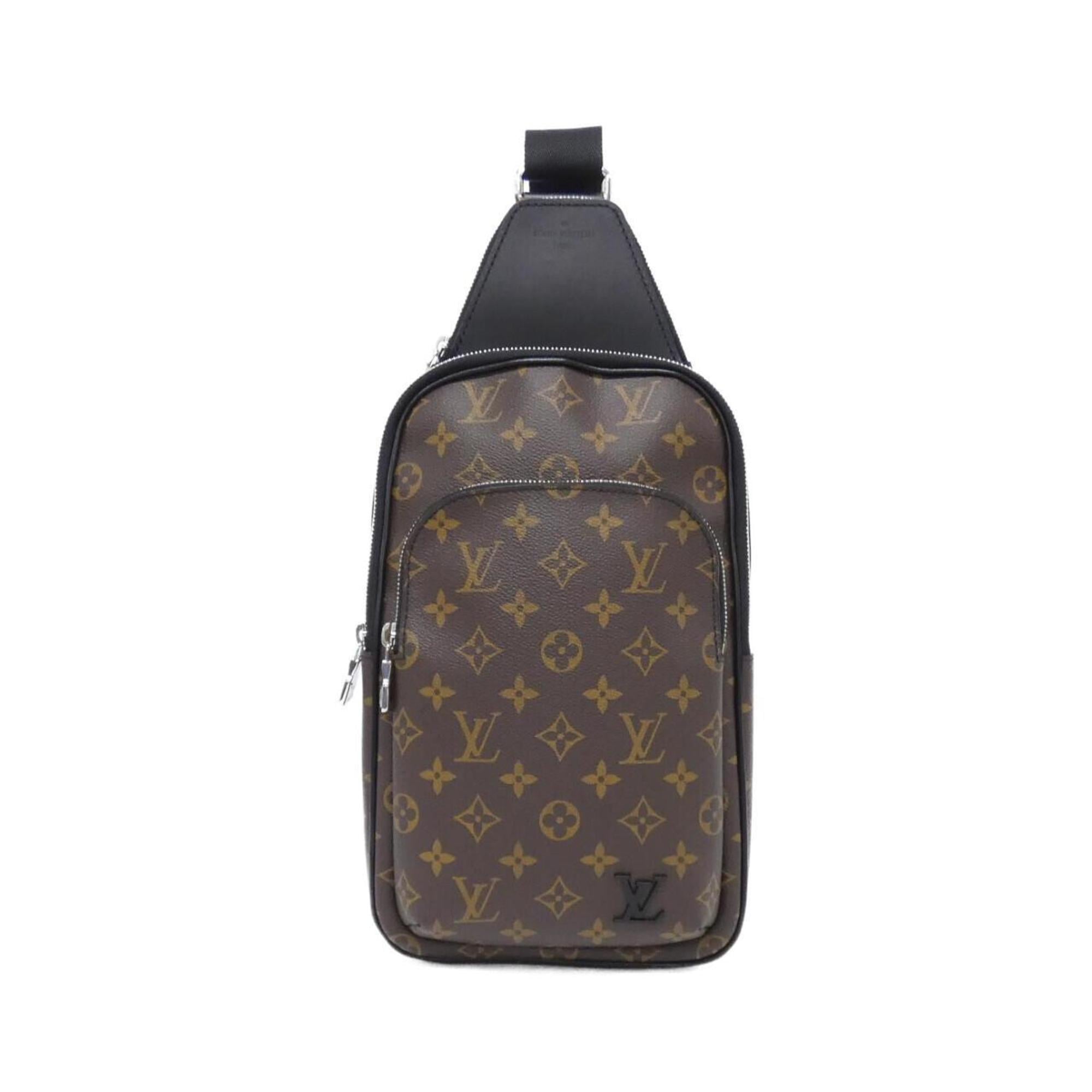 Louis Vuitton Black Marron Coated Canvas Shoulder Bag