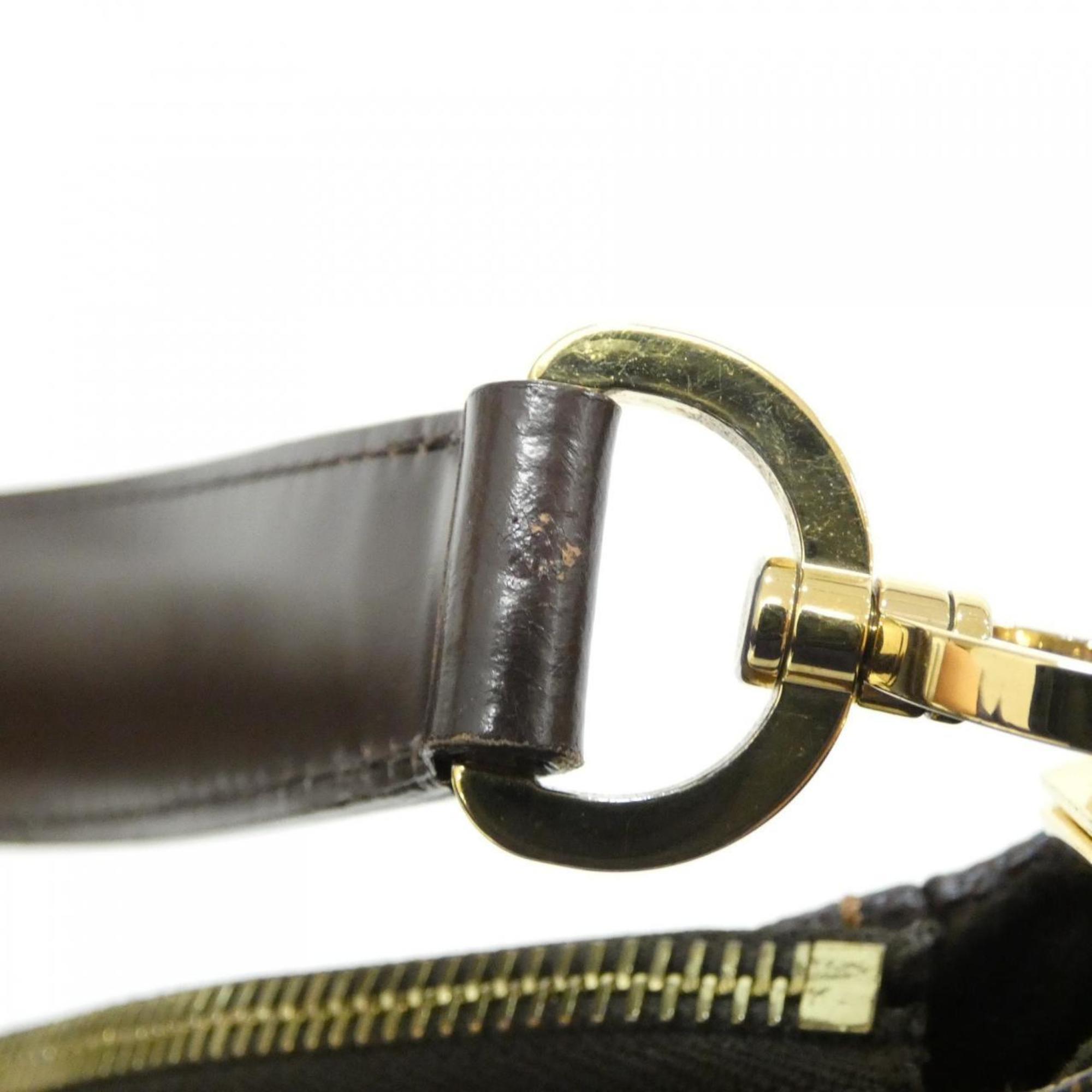 Louis Vuitton Brown Coated Canvas Shoulder Bag