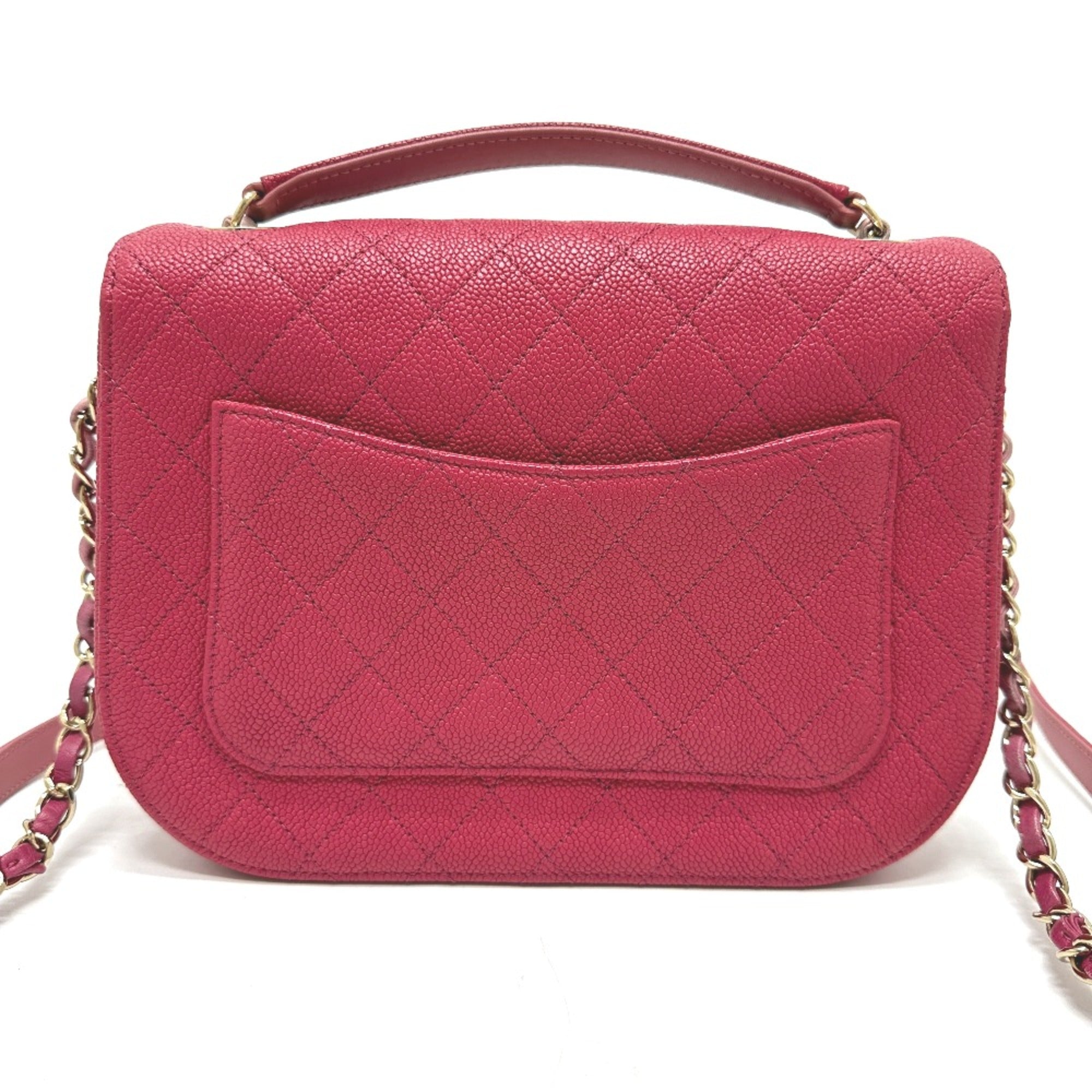 Chanel Pink Leather Shoulder Bag