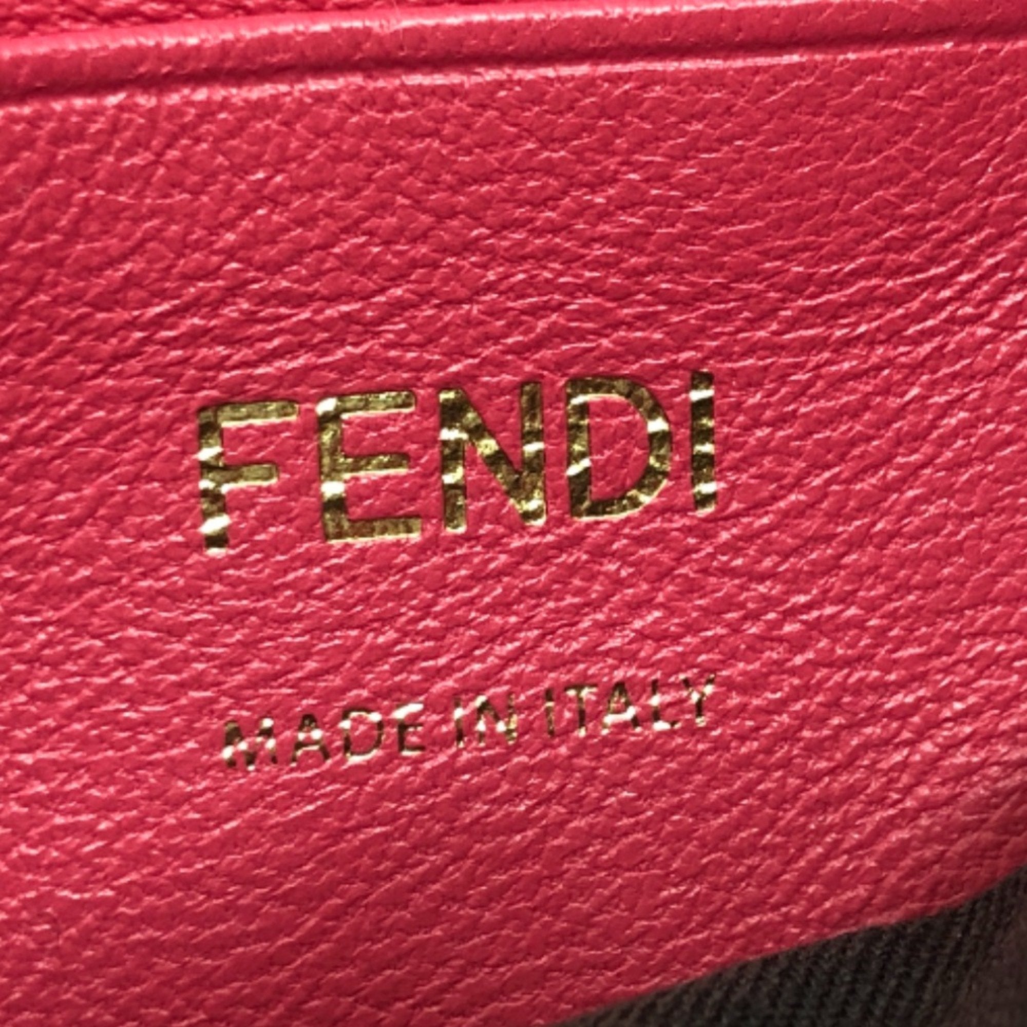 Fendi Pink Leather Shoulder Bag