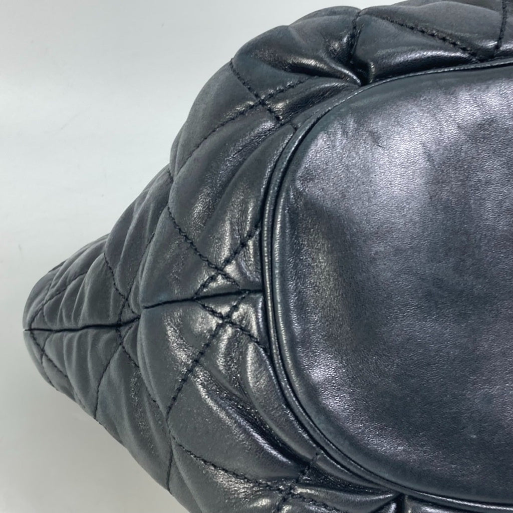 Chanel Black Leather Shoulder Bag