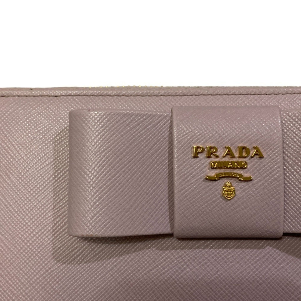 Prada Pink Saffiano Long Wallet (Bi-Fold)